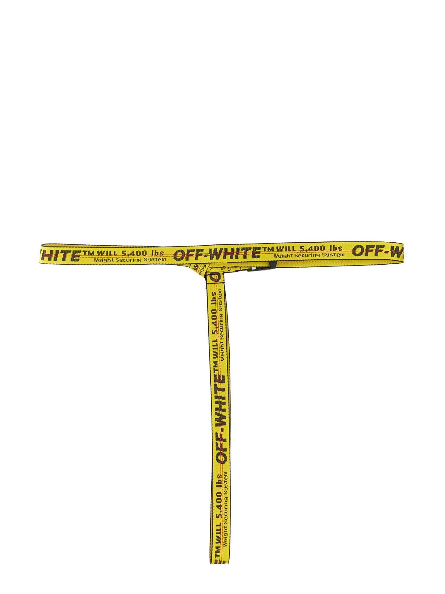 Off-White Yellow c/o Virgil Abloh 2019 Mini Industrial Belt One Size