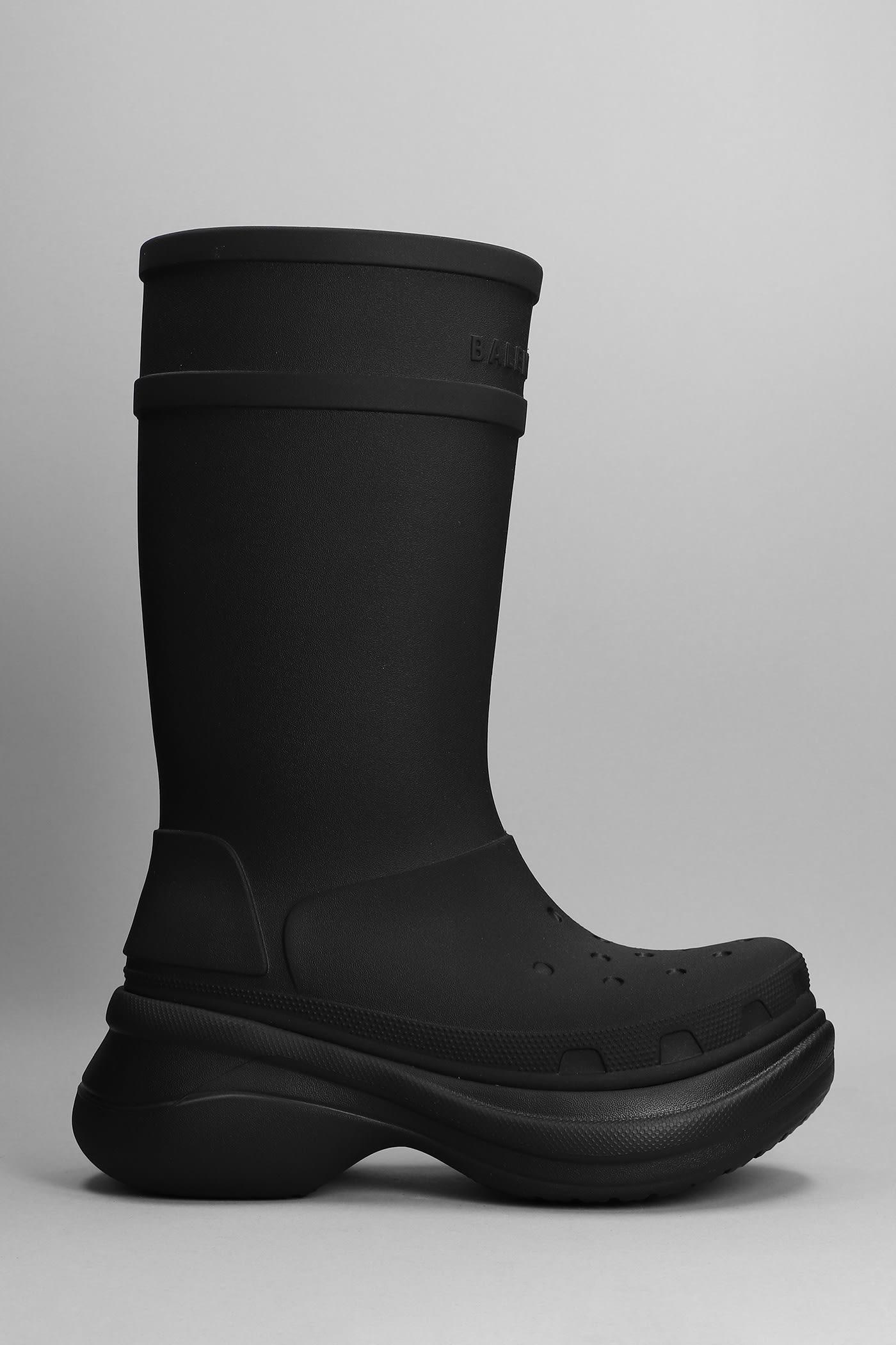 Balenciaga Boots In Rubber/plasic in Black for Men | Lyst