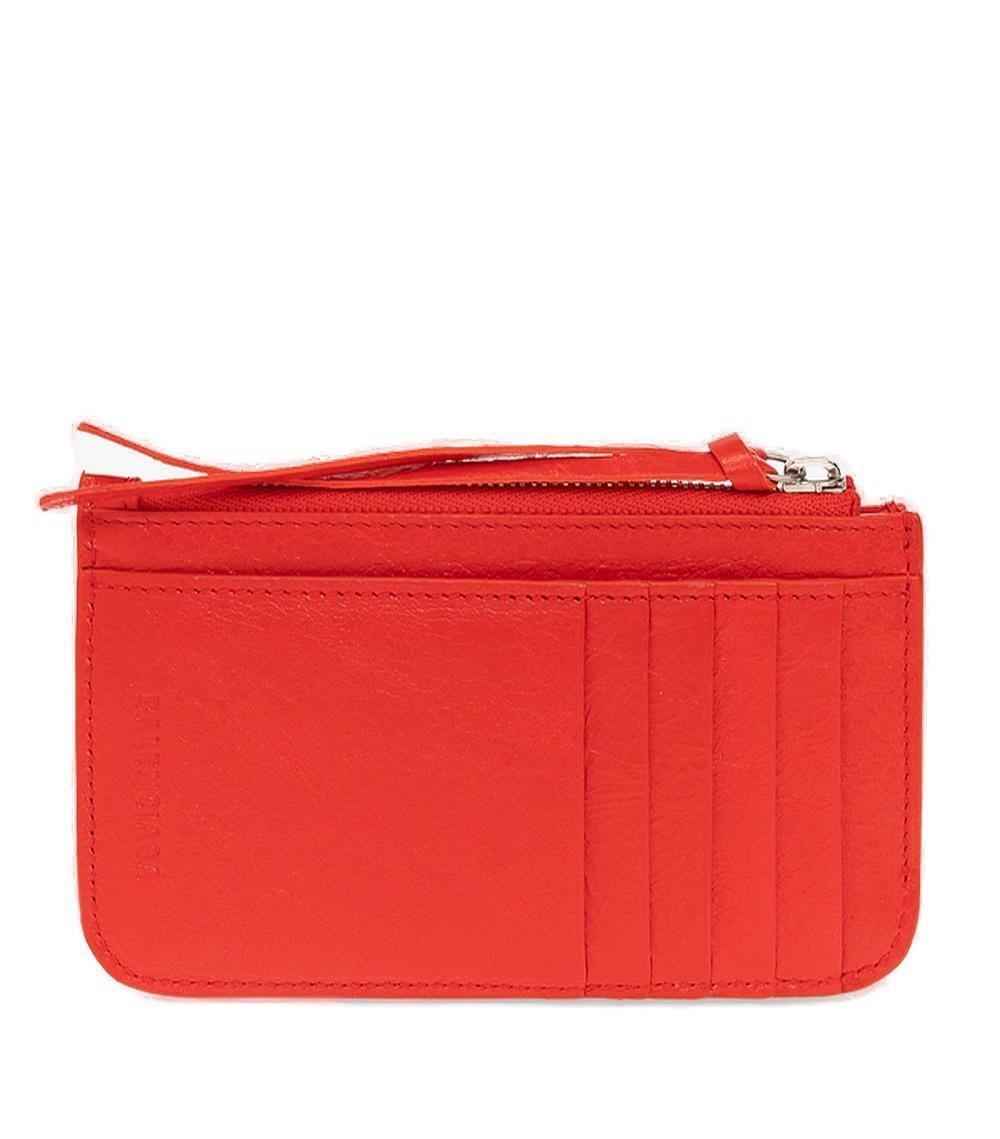 balenciaga red wallet