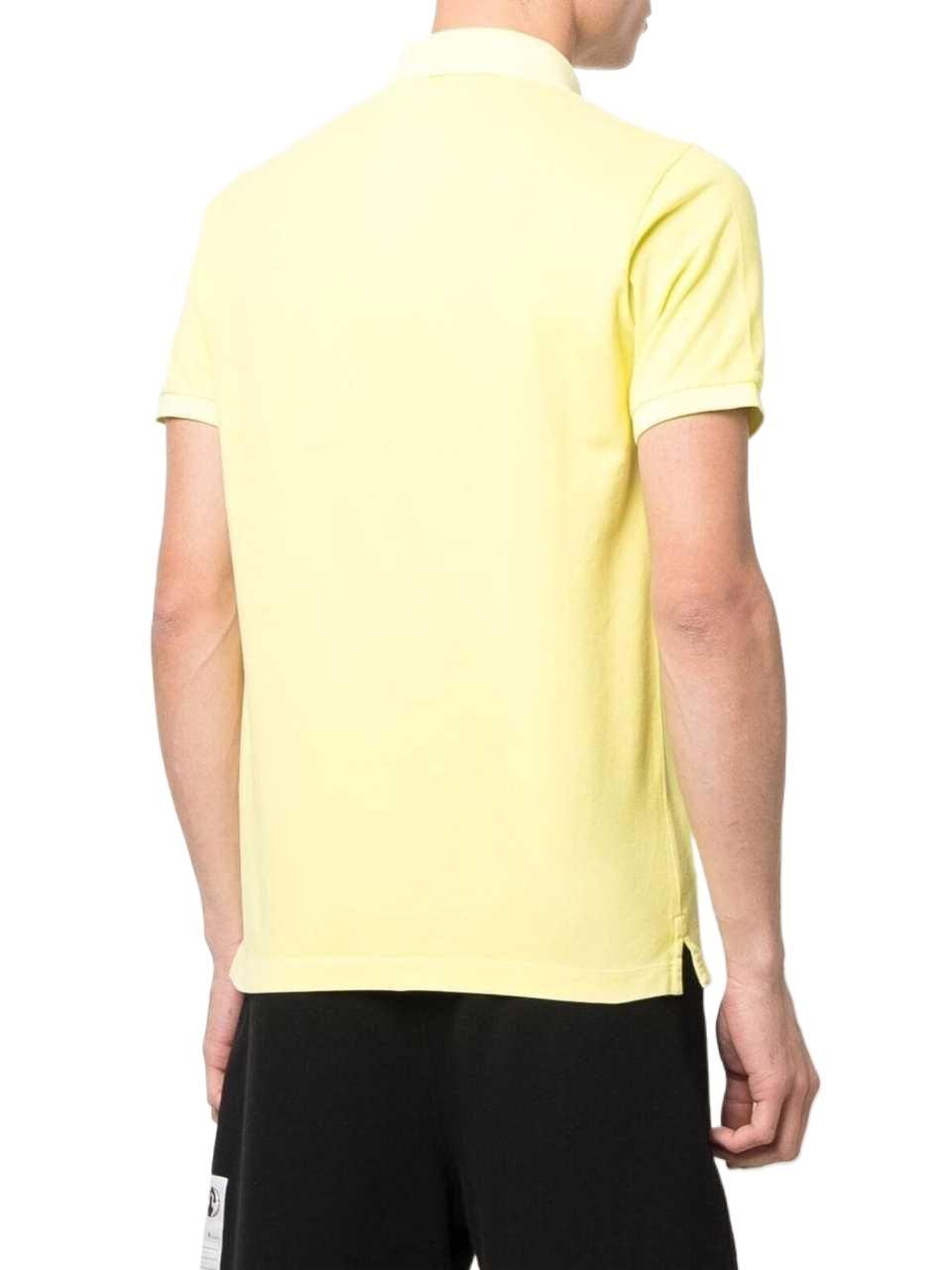 Stone Island Cotton Logo Polo Shirt in Yellow for Men Mens Clothing T-shirts Polo shirts 