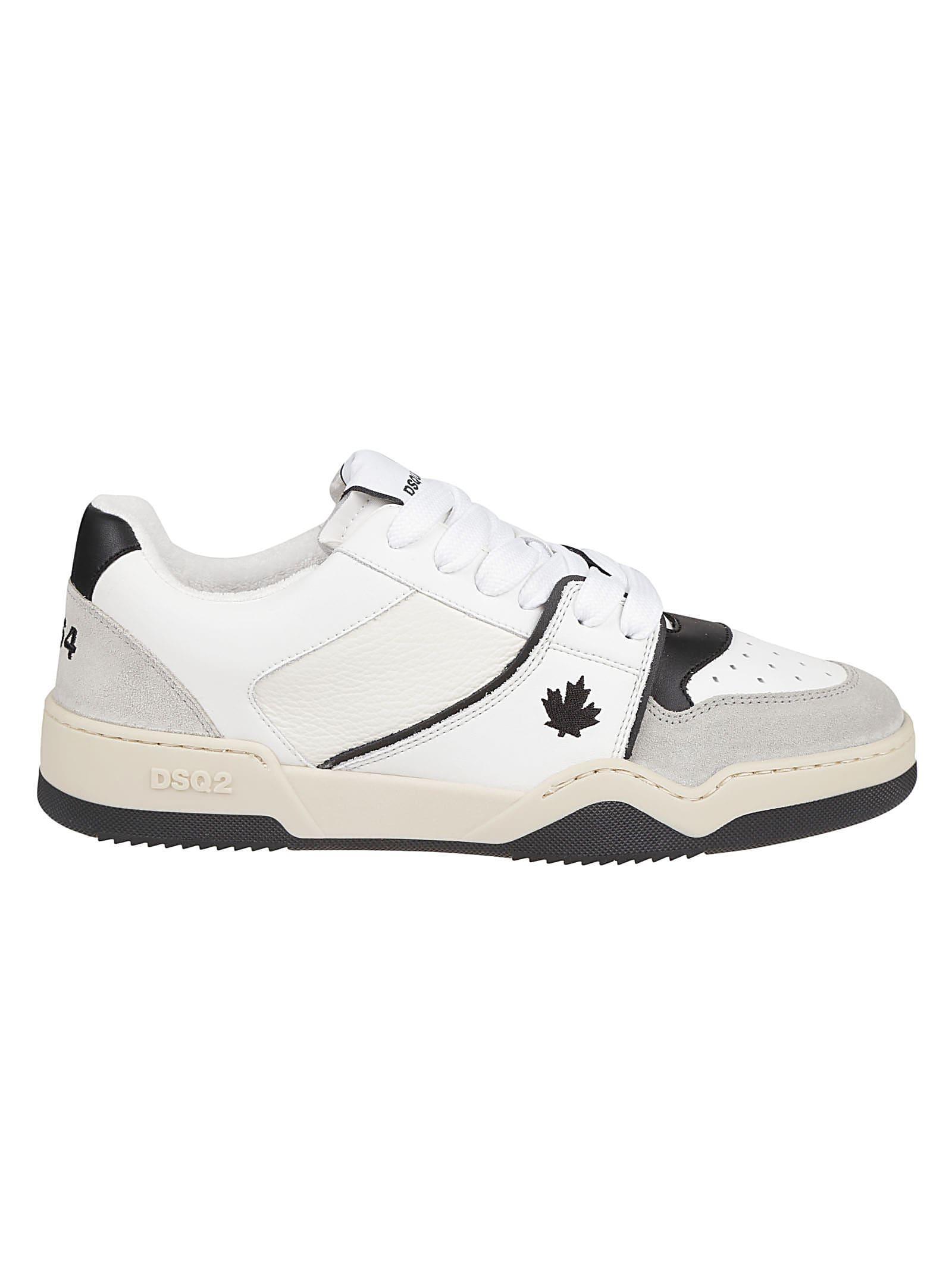 DSquared² Spiker Lace-up Low Top Sneakers in White for Men | Lyst