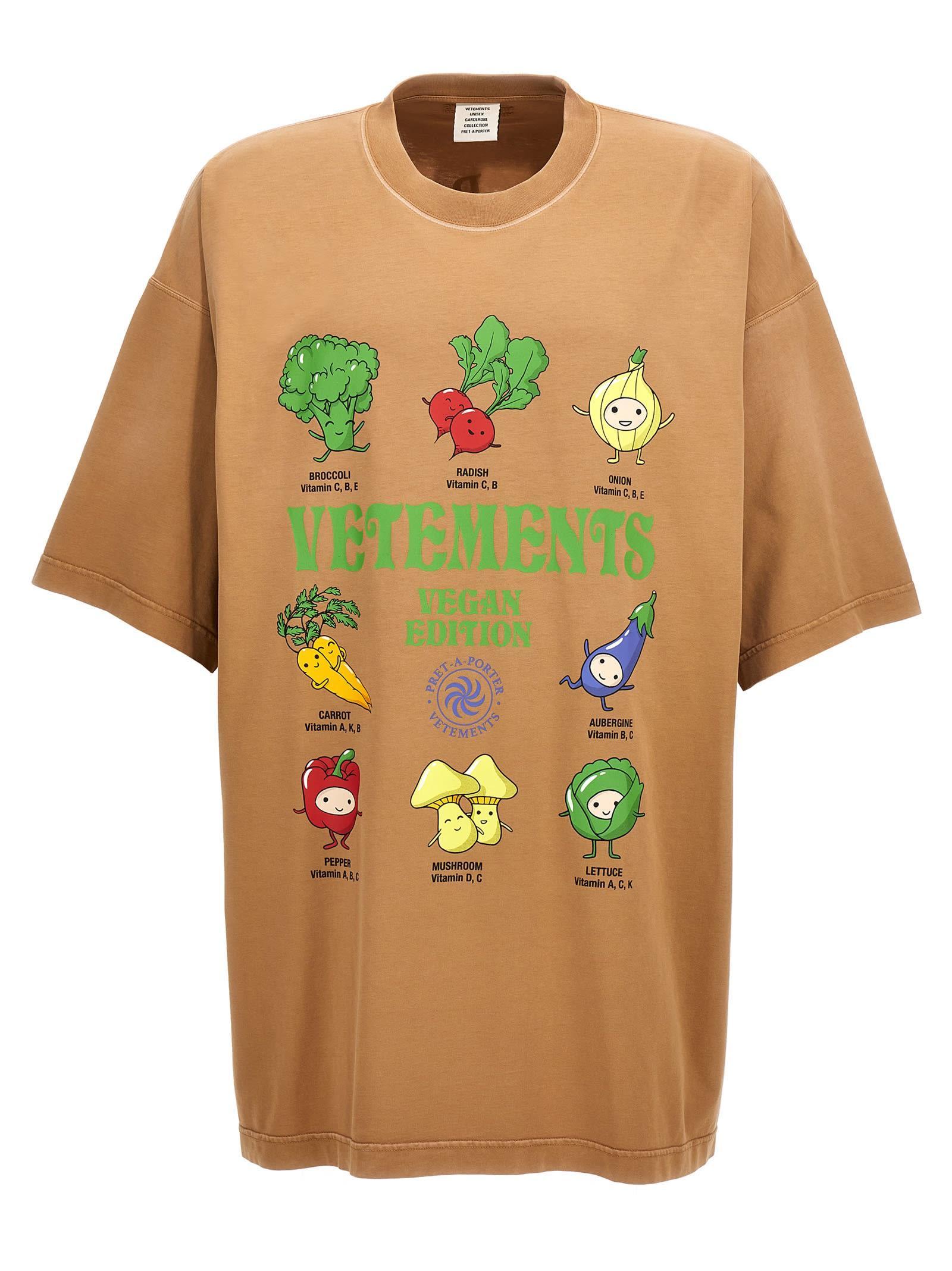 Vetements Vegan Edition T-shirt in Natural | Lyst