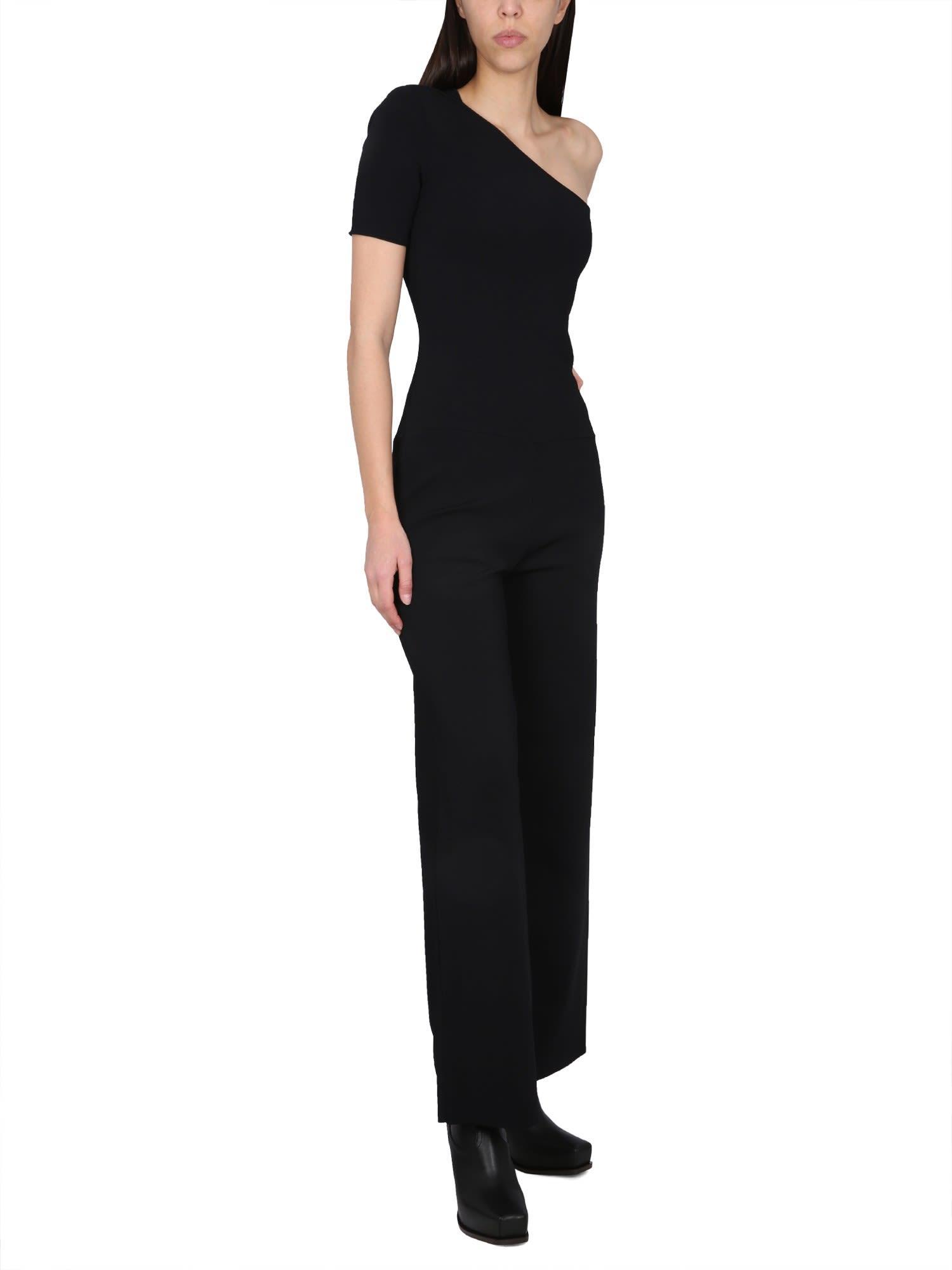 stella mccartney one shoulder jumpsuit