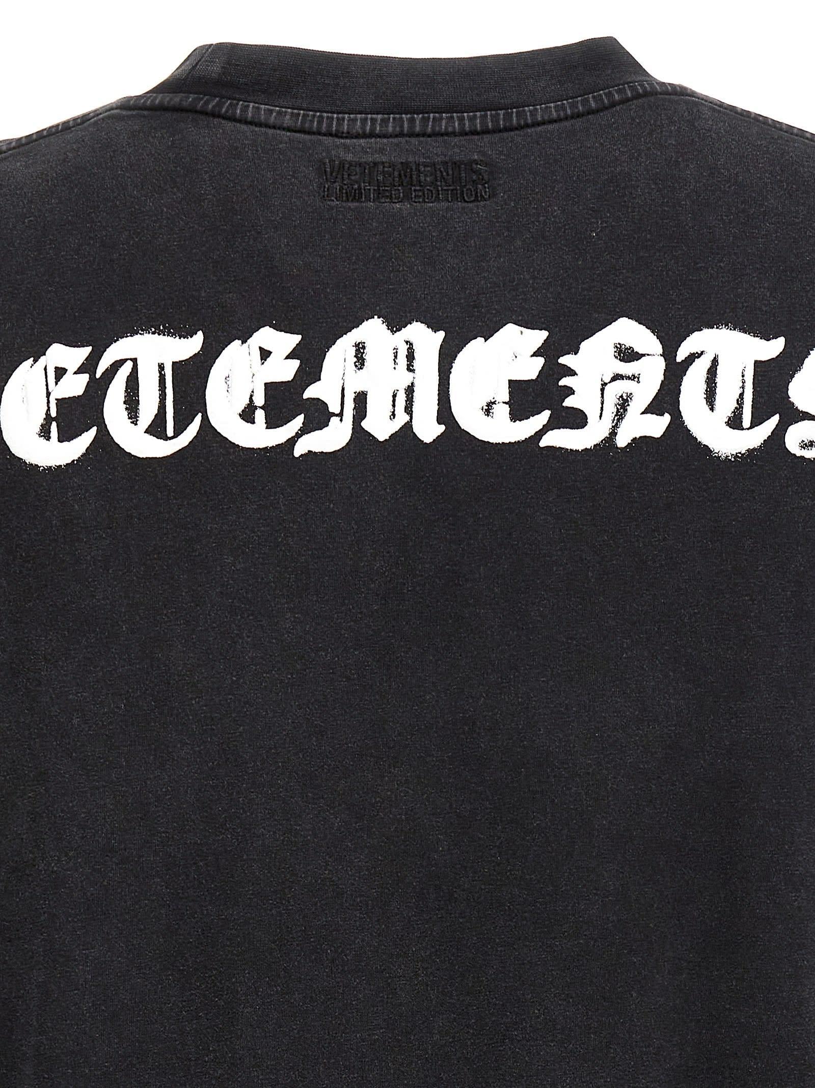 Vetements Reverse Anarchy T-shirt in Black for Men | Lyst