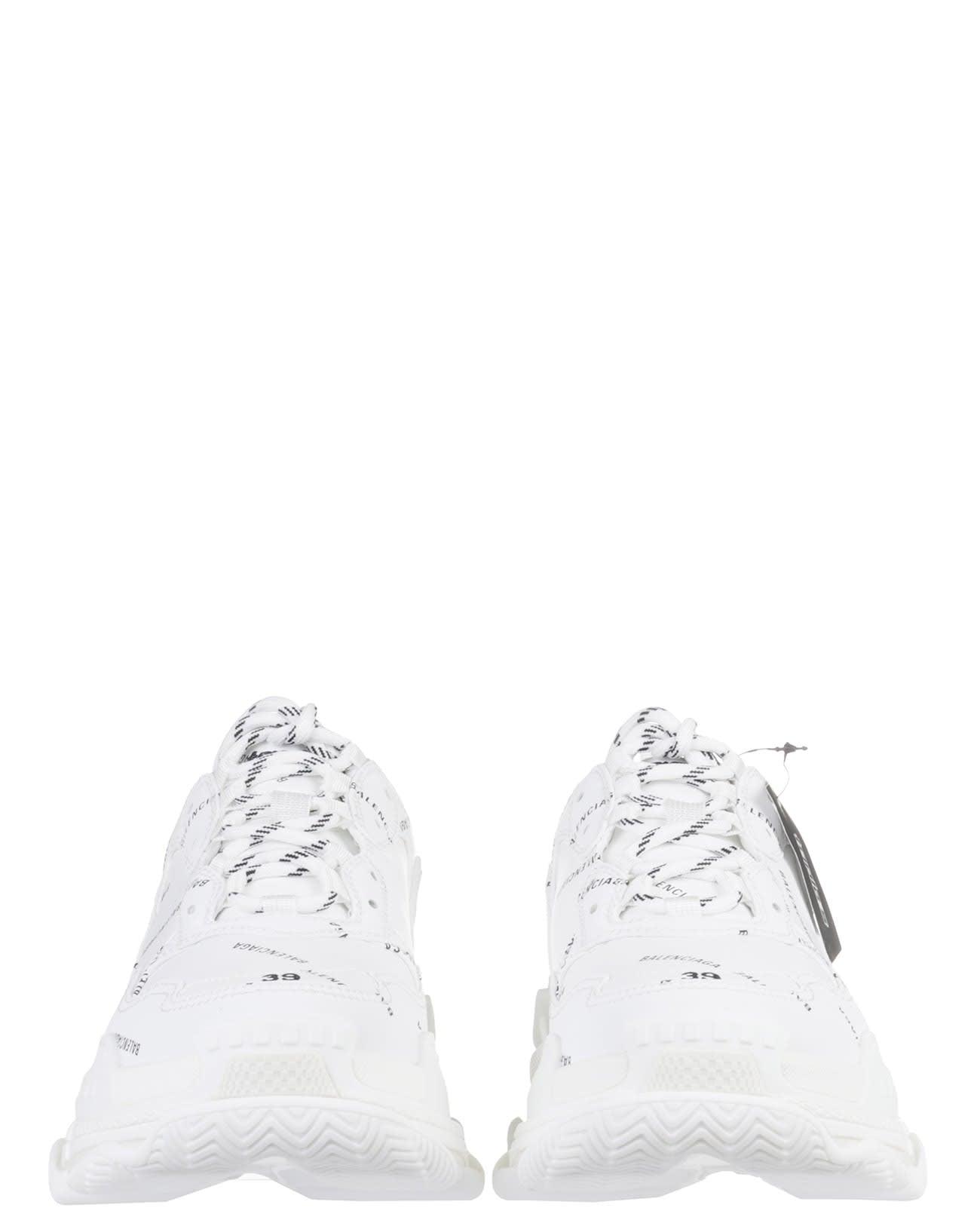 Balenciaga Leather White Triple S Sneakers Vegan - Save 43% | Lyst