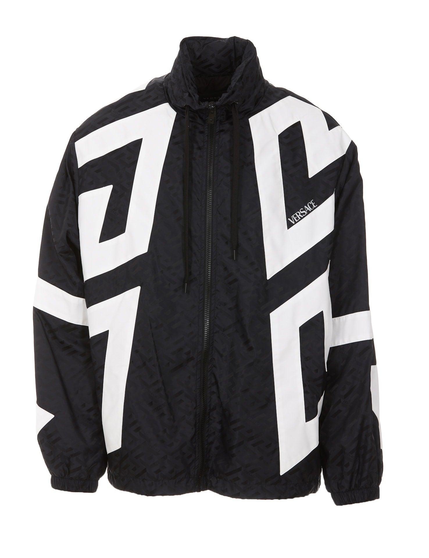 Versace Logo Jacket in Black for Men | Lyst