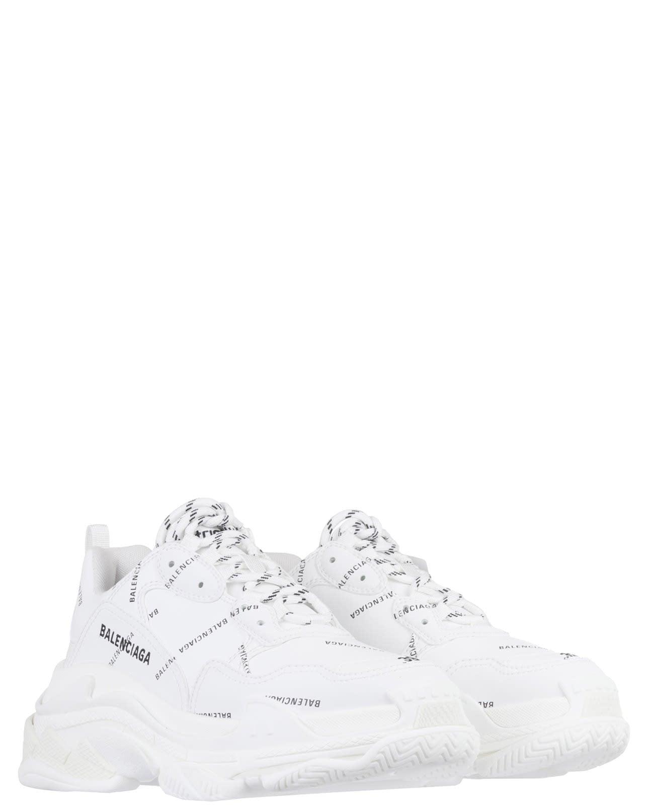 Balenciaga White Triple S Sneakers Vegan | Lyst
