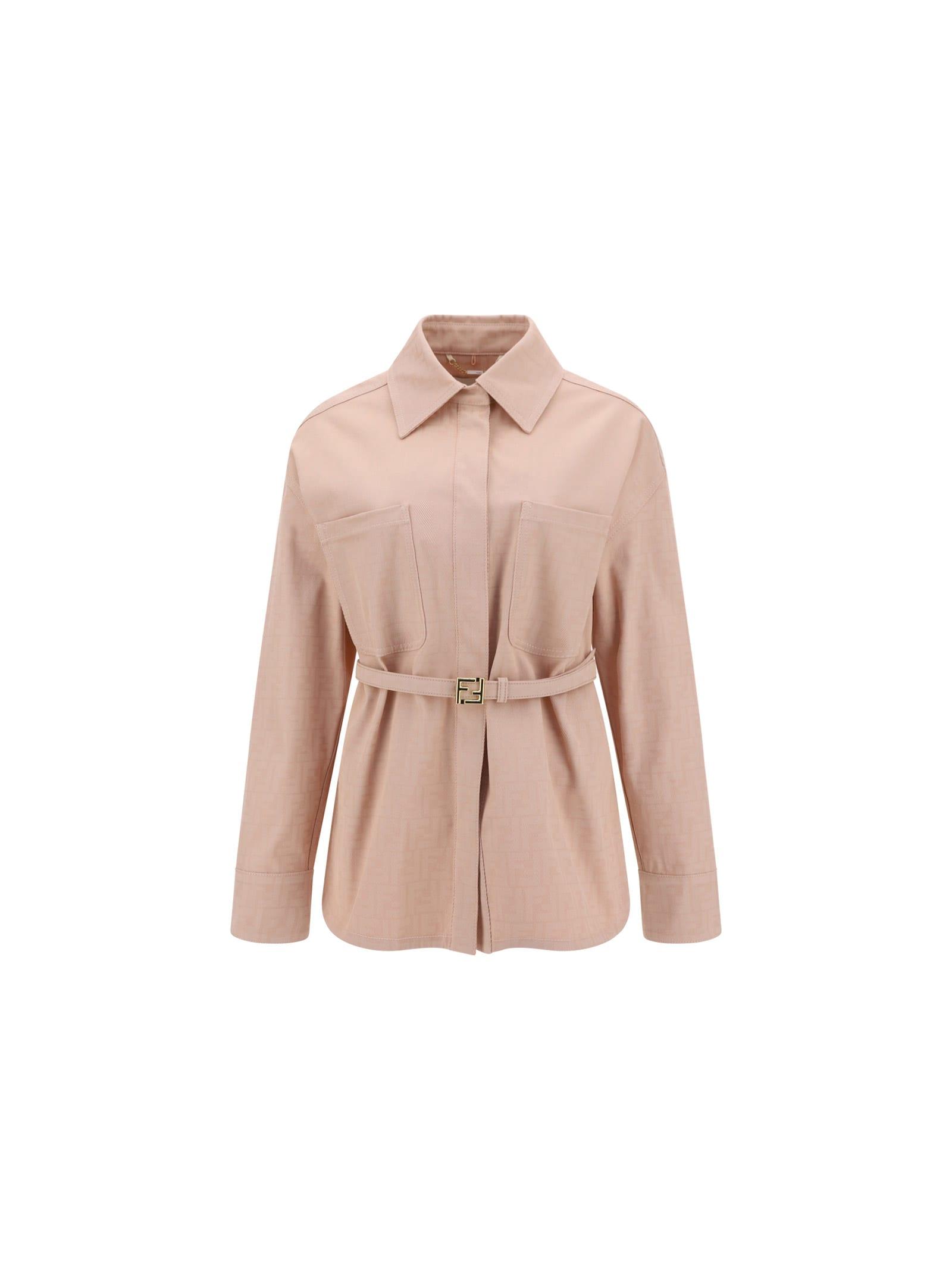 Fendi Denim Jacket - Women in Pink | Lyst