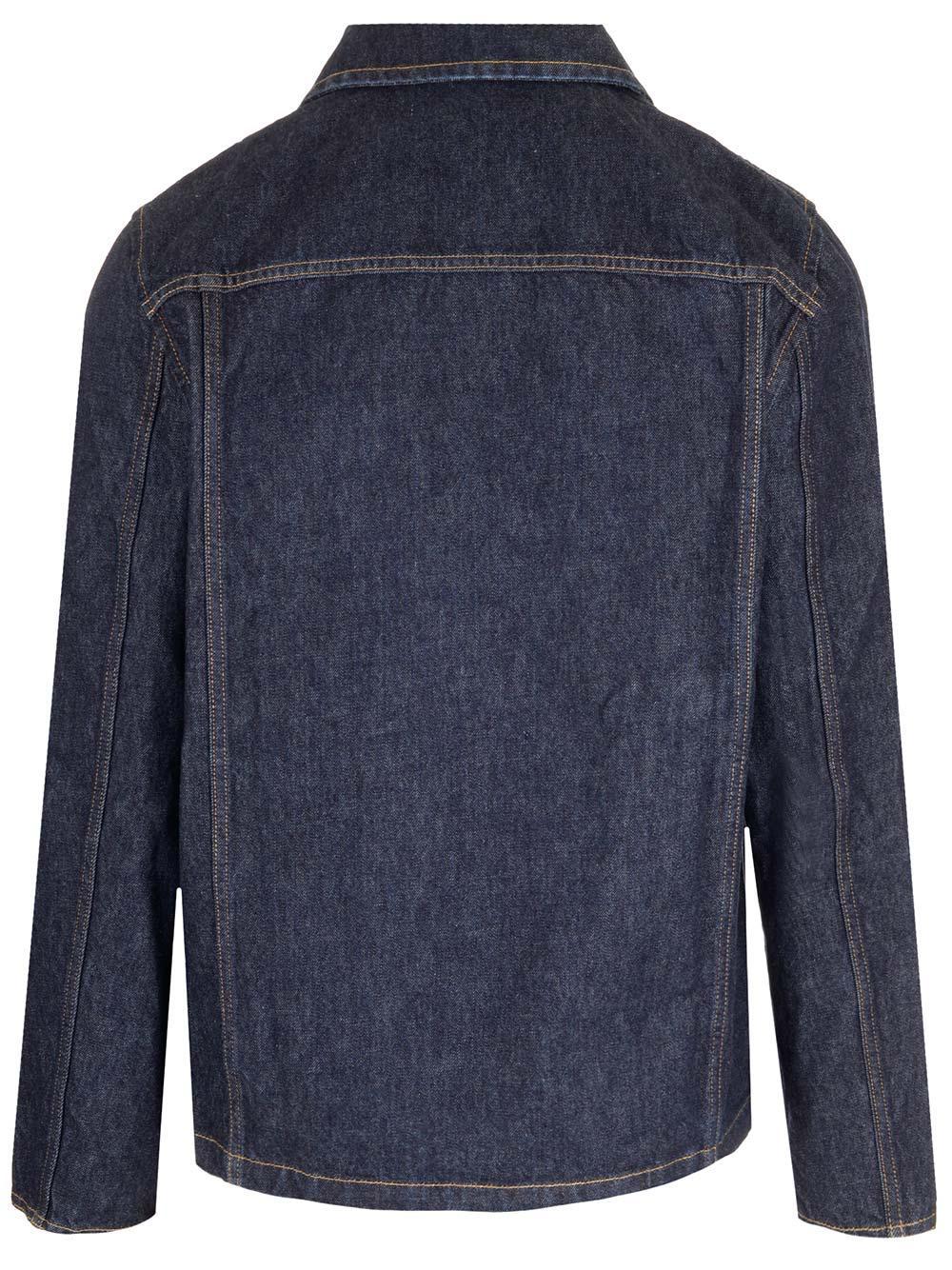 Off-White c/o Virgil Abloh Wave Off Denim Utility Shirt Jacket in Blue for  Men