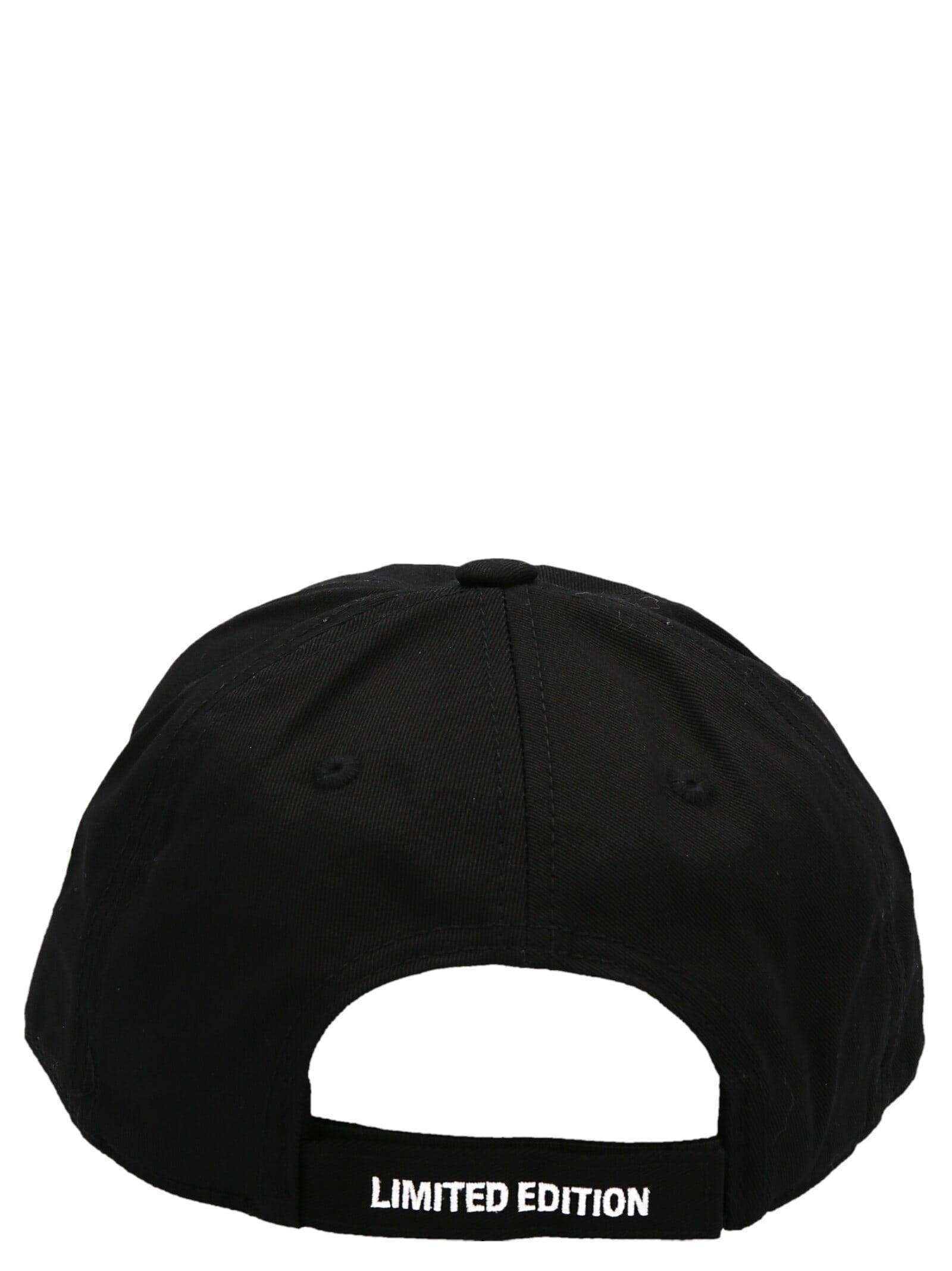 Vetements Logo Embroidery Cap Hats in Black | Lyst