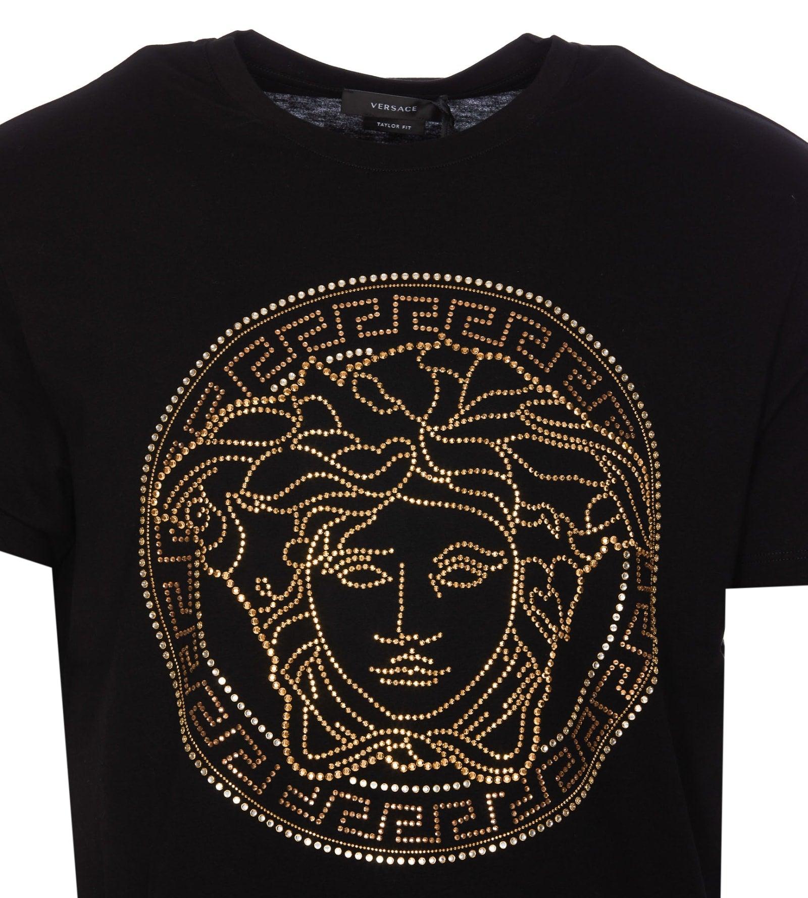 Embellished Medusa Logo T-Shirt