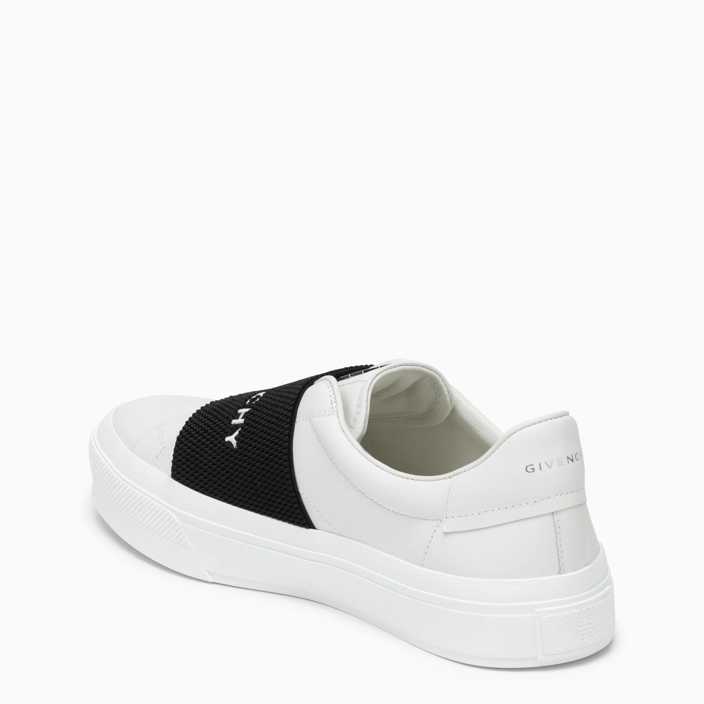 Ulykke Dominerende Dronning Givenchy White Sneakers With Logo Band in Black for Men | Lyst