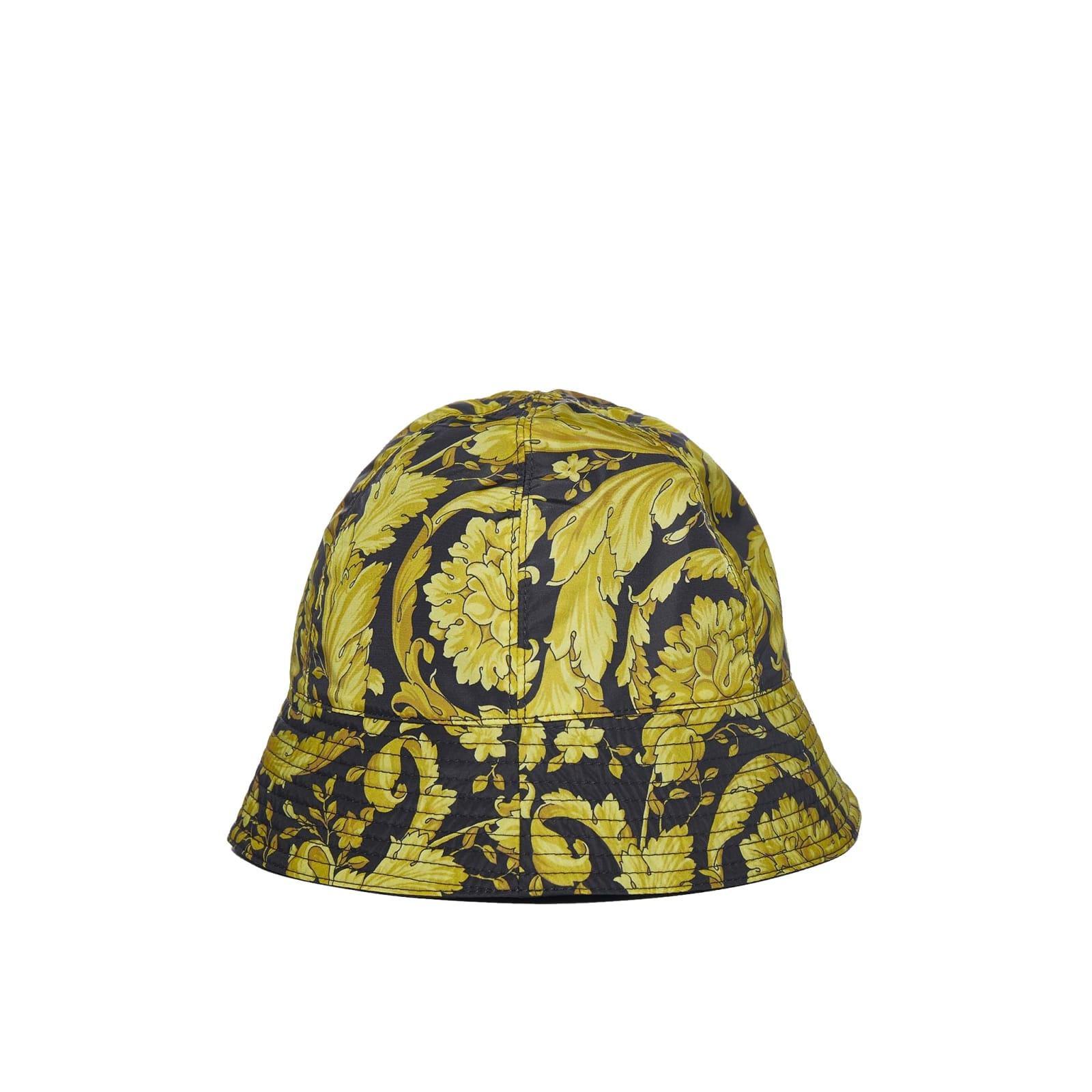 Versace Baroque Print Bucket Hat in Green for Men | Lyst