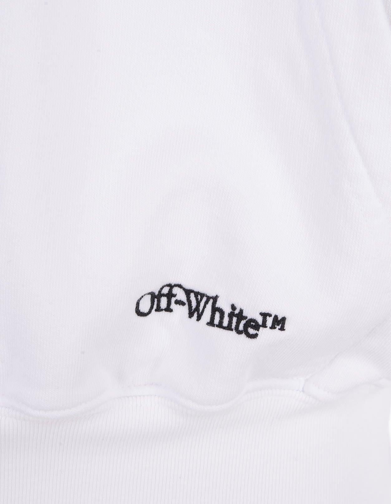 Off-White Virgil Abloh Off- Diag Hoodie in White for Men | Lyst