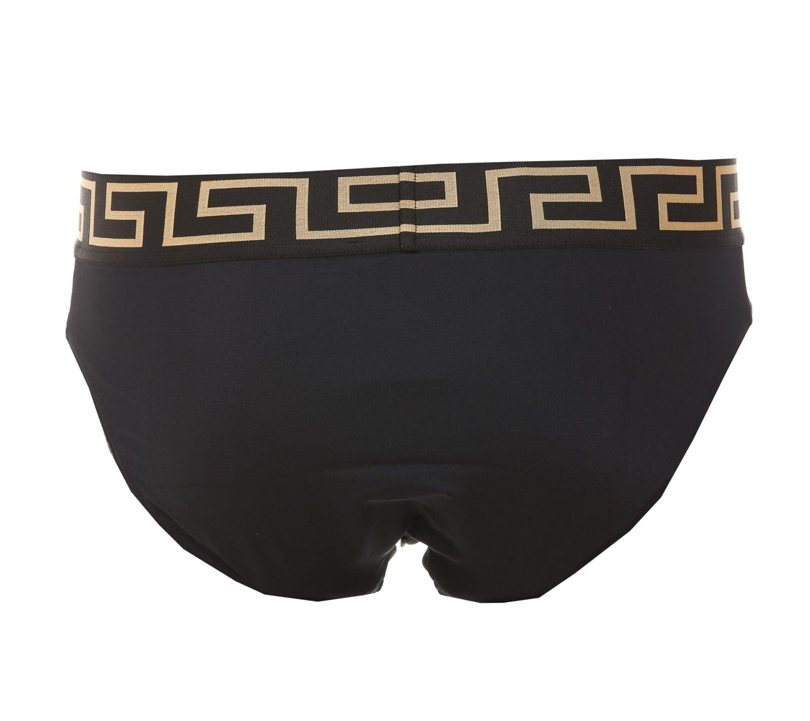 Versace Synthetic Swimslip in Black for Men Mens Underwear Versace Underwear 