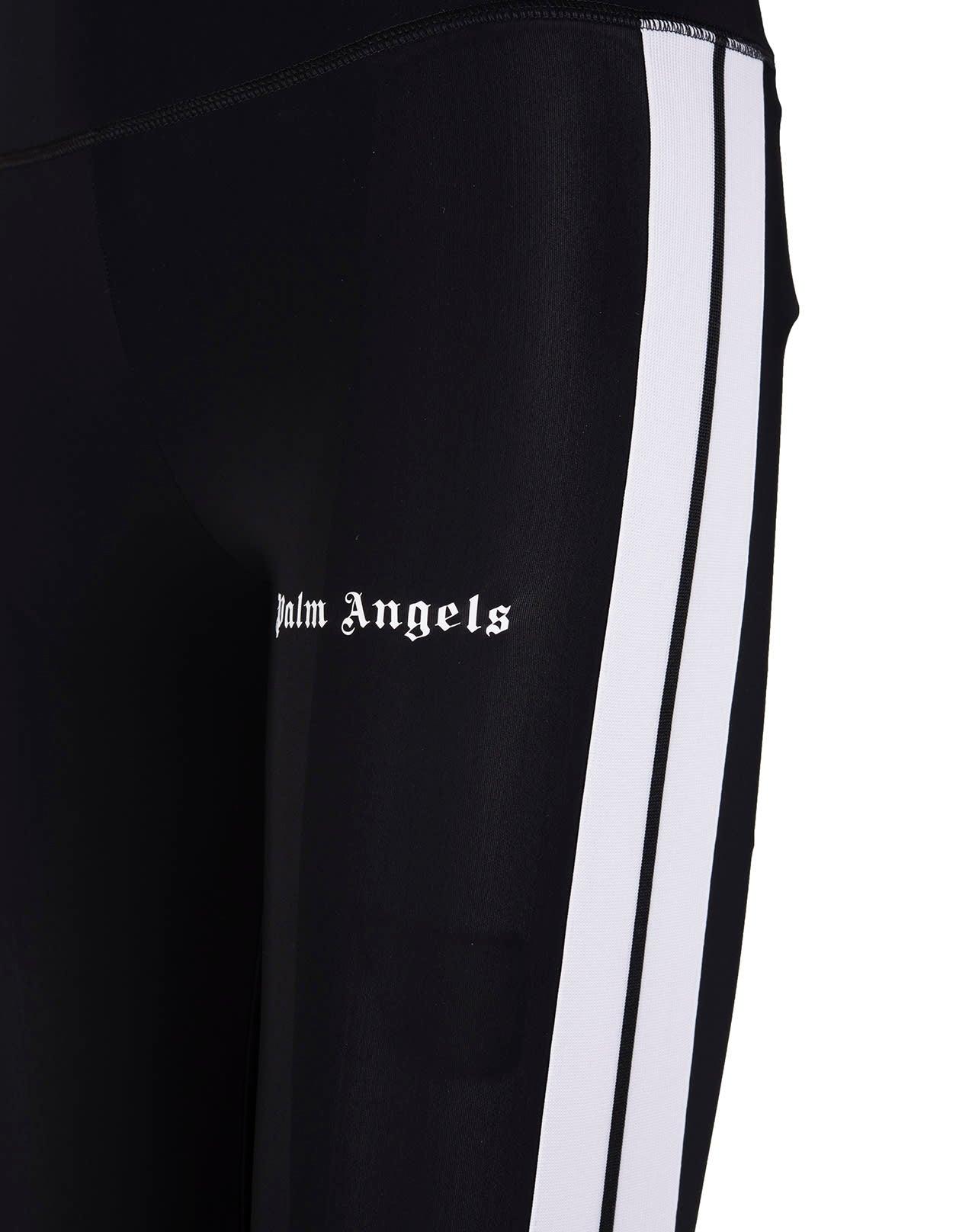 Palm Angels Leggings With Contrast Logo And Side Bands in Black | Lyst