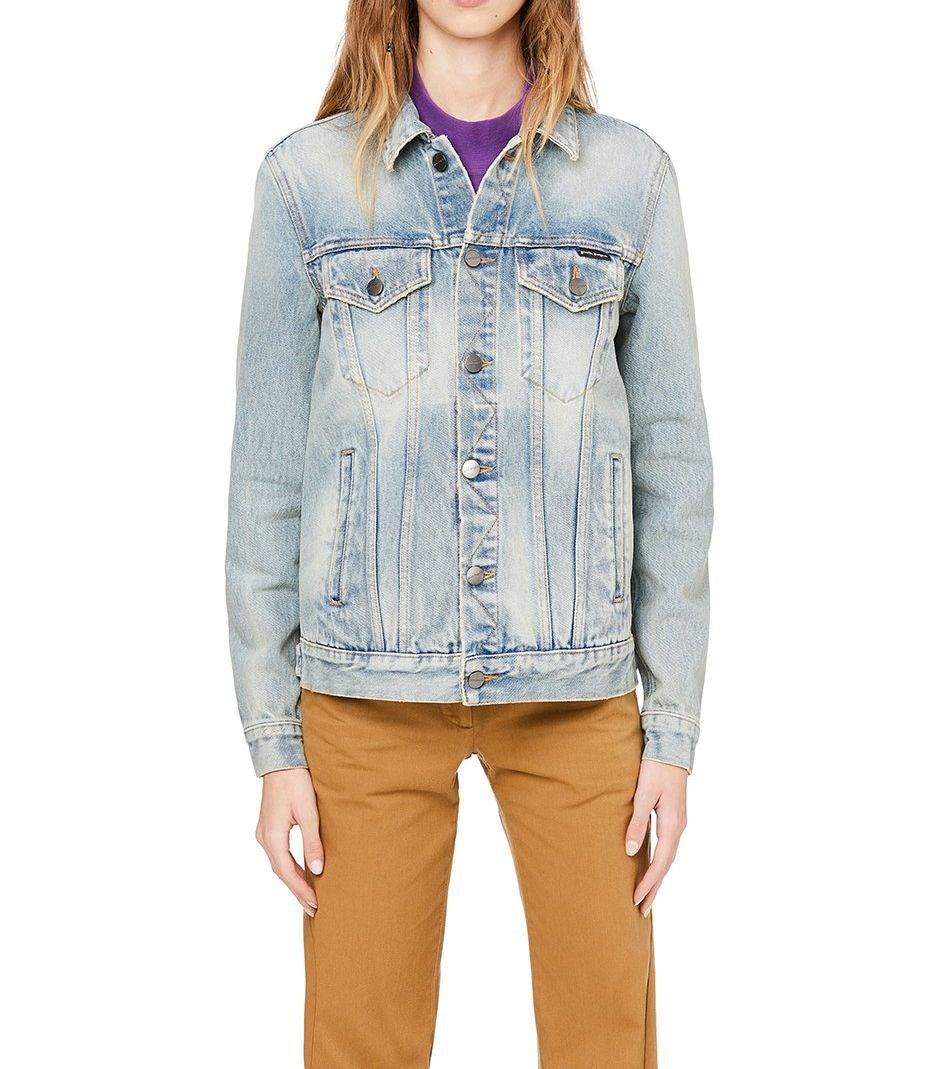 light blue cotton jacket