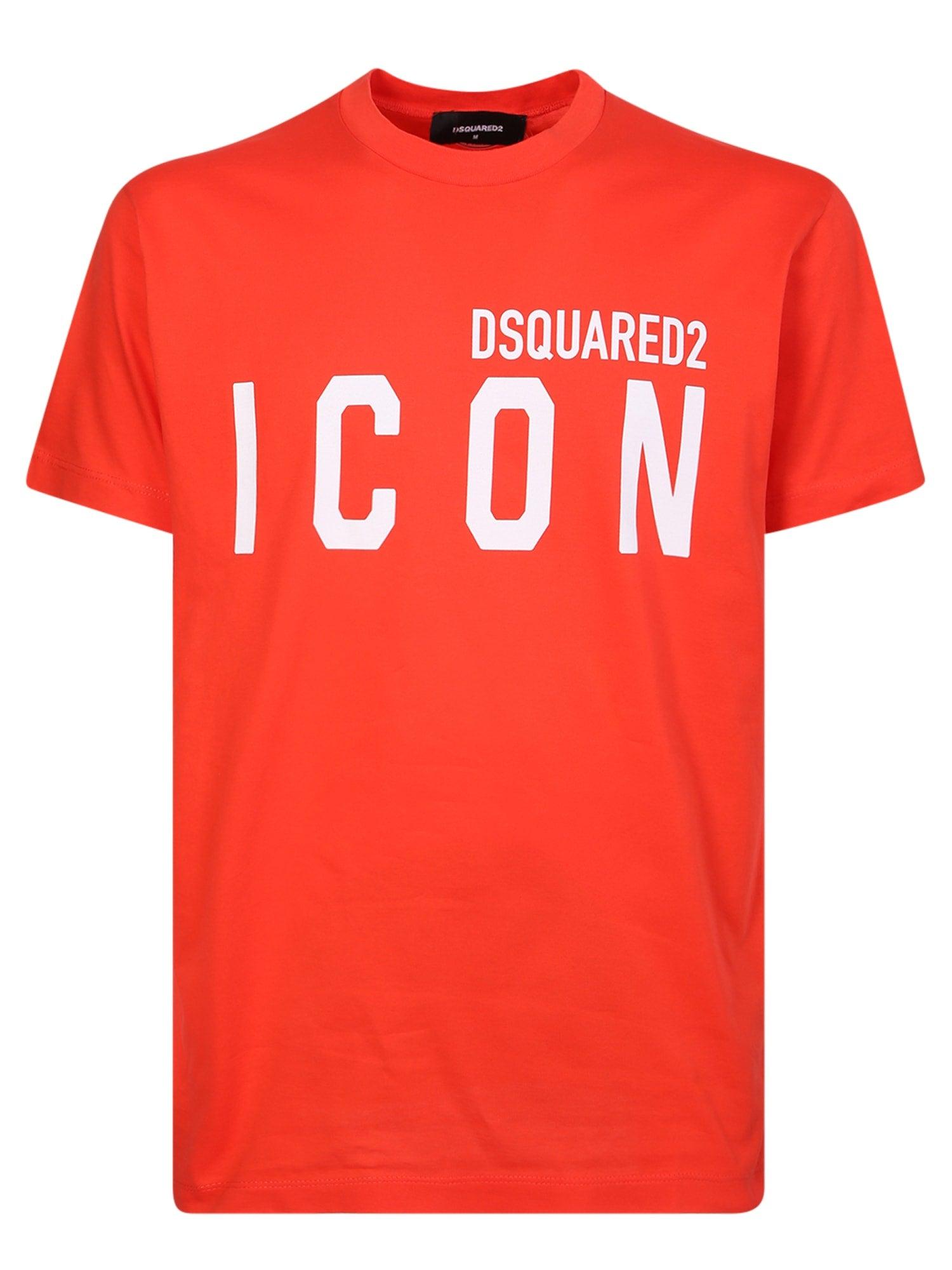 DSquared² Orange Icon T-shirt for Men | Lyst