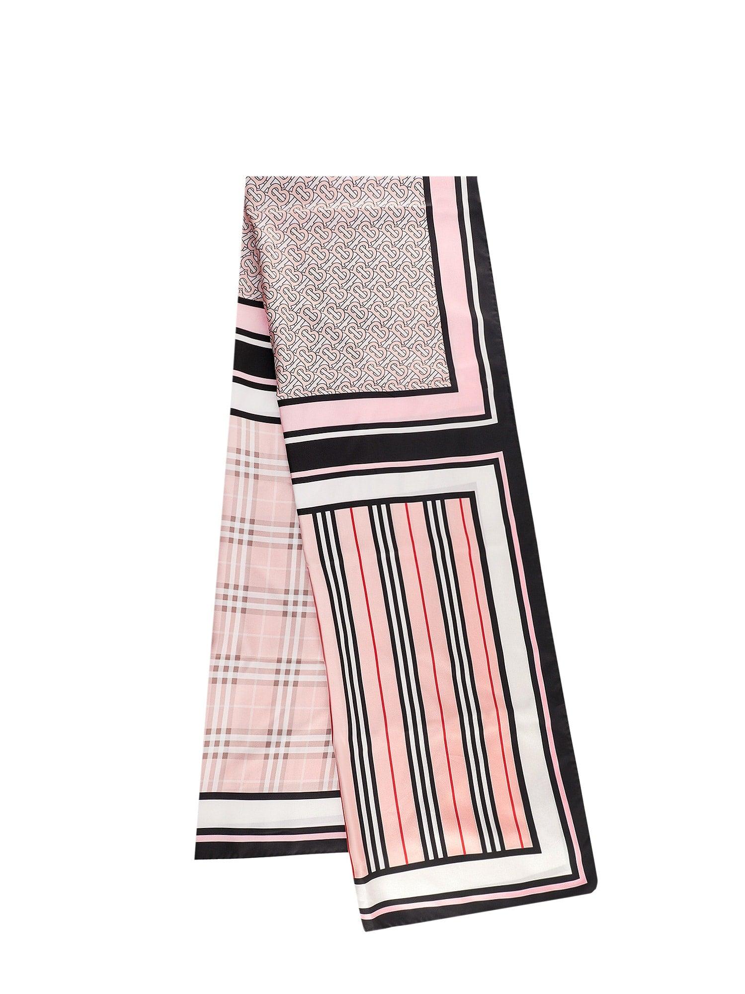Burberry Silk Foulard in Pink (White) - Save 59% | Lyst