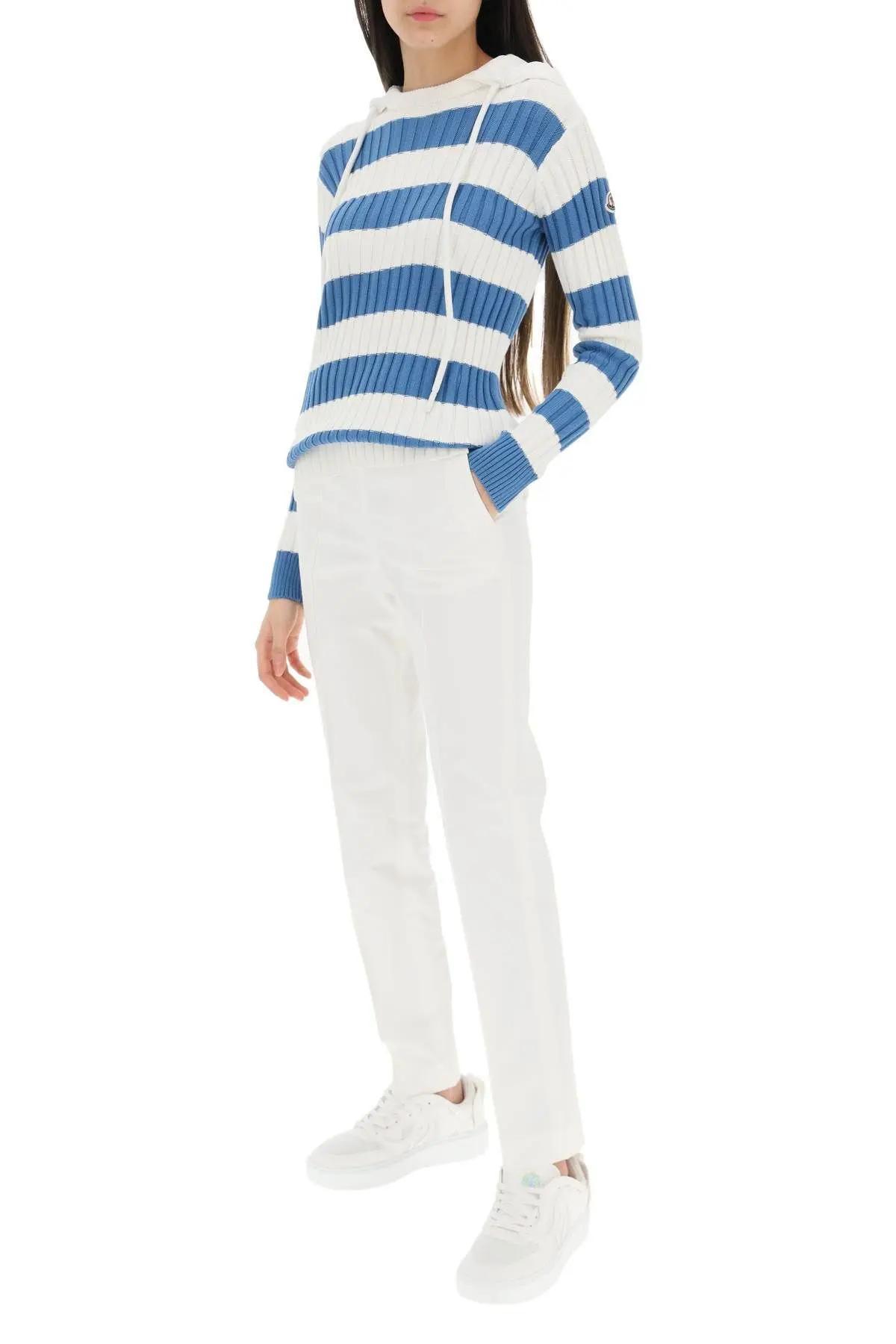 Moncler Nylon Hood Sweater in Blue | Lyst