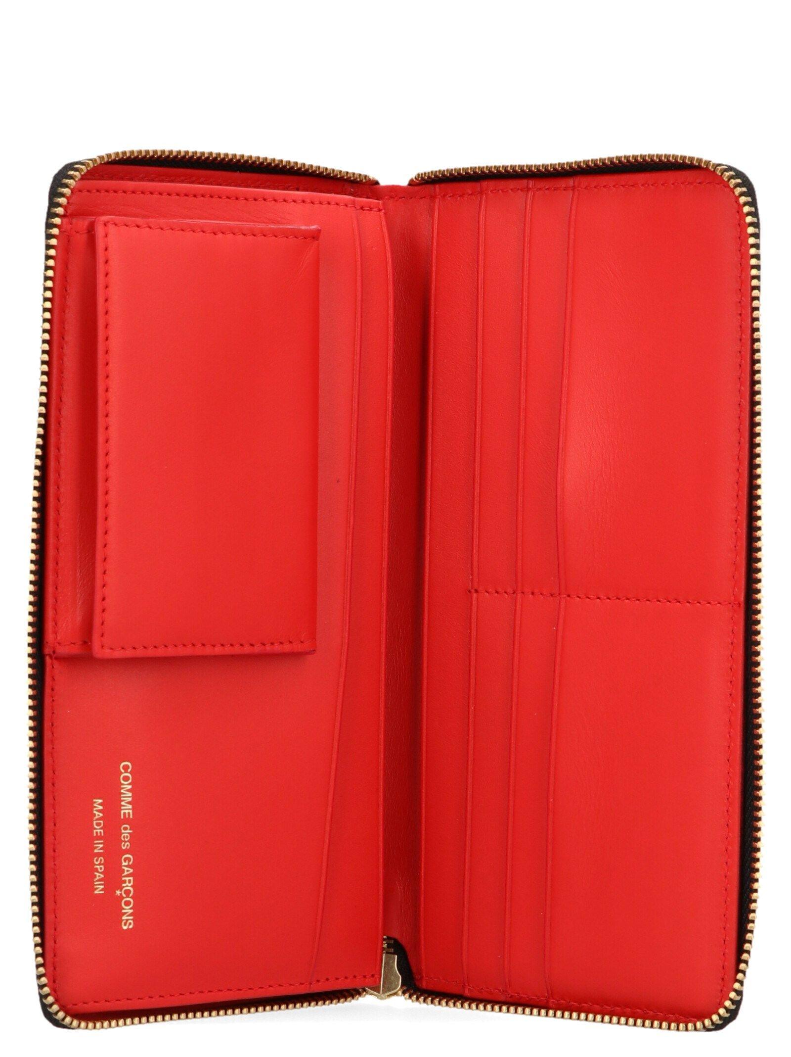 comme des garcons wallet red