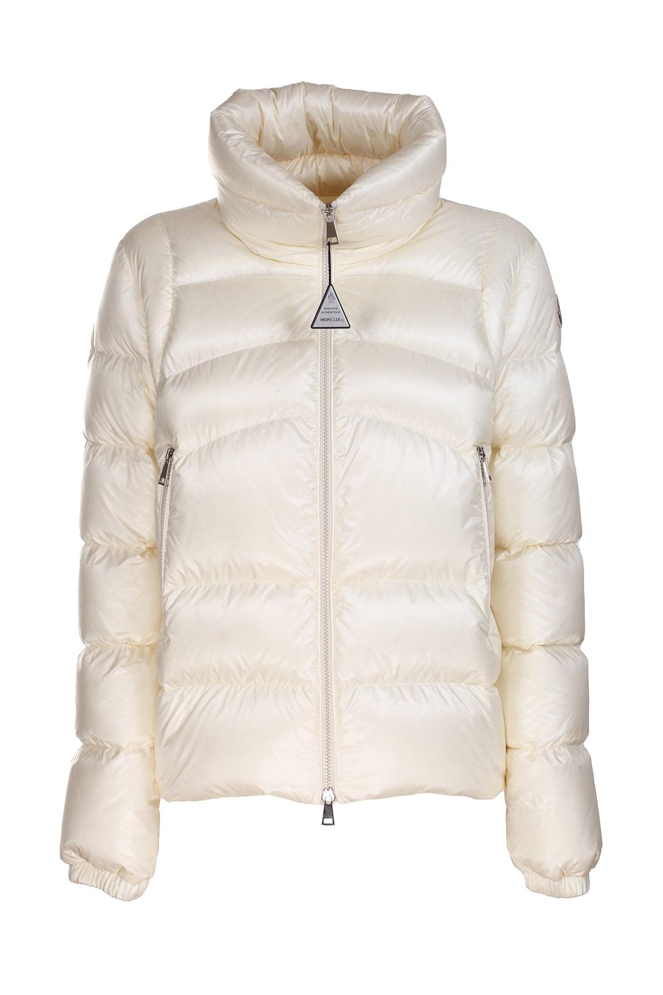 Save 58% Moncler Synthetic Aubert Short Down Jacket Cream White in Natural Womens Jackets Moncler Jackets 