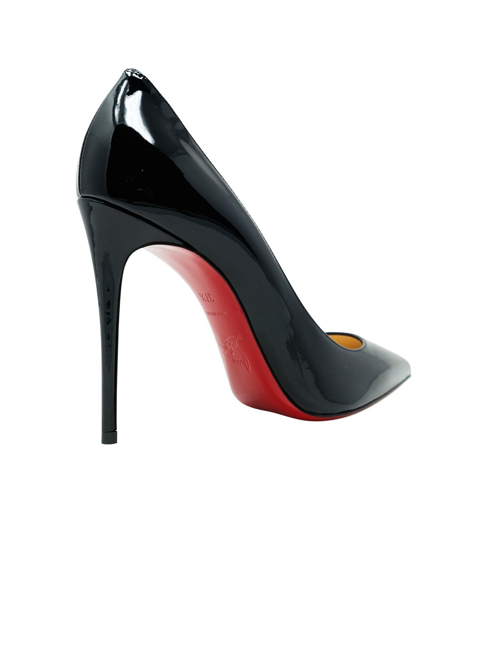 Christian Louboutin So Kate 100 Black Leather Size 36/5.5 Heels