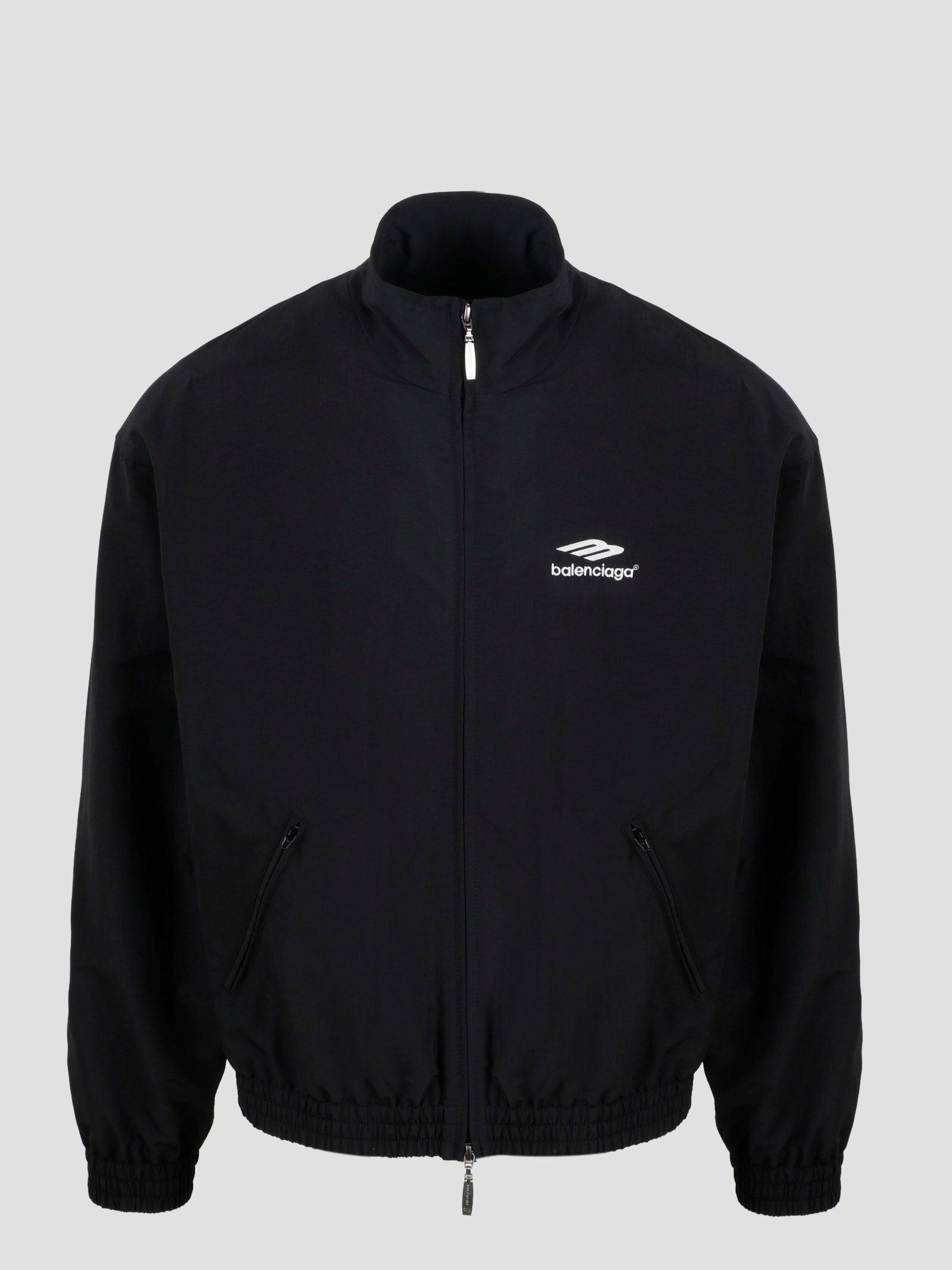 balenciaga tracksuit nylon jacket logo