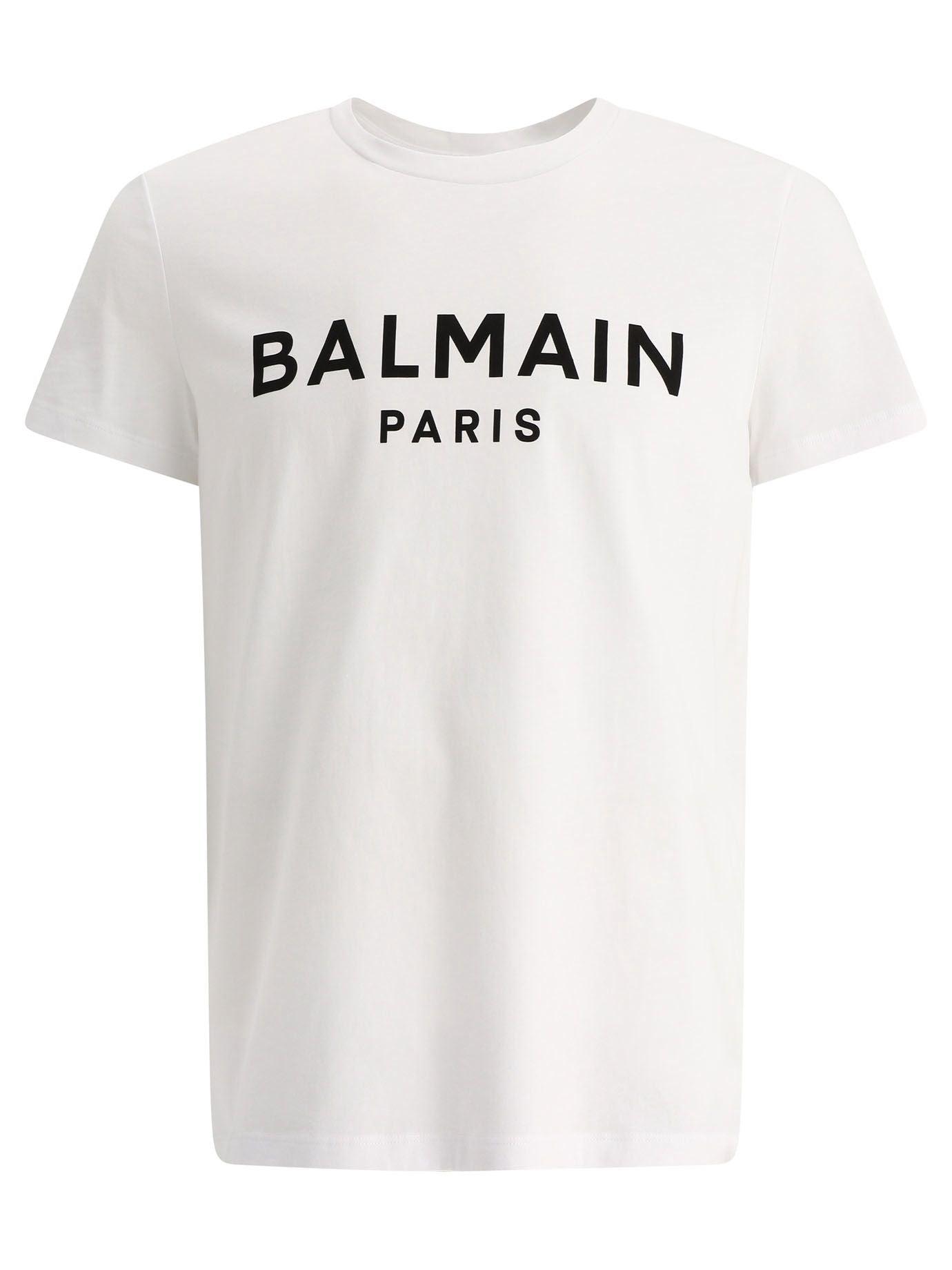Balmain Men's T-shirt in White for Men | Lyst