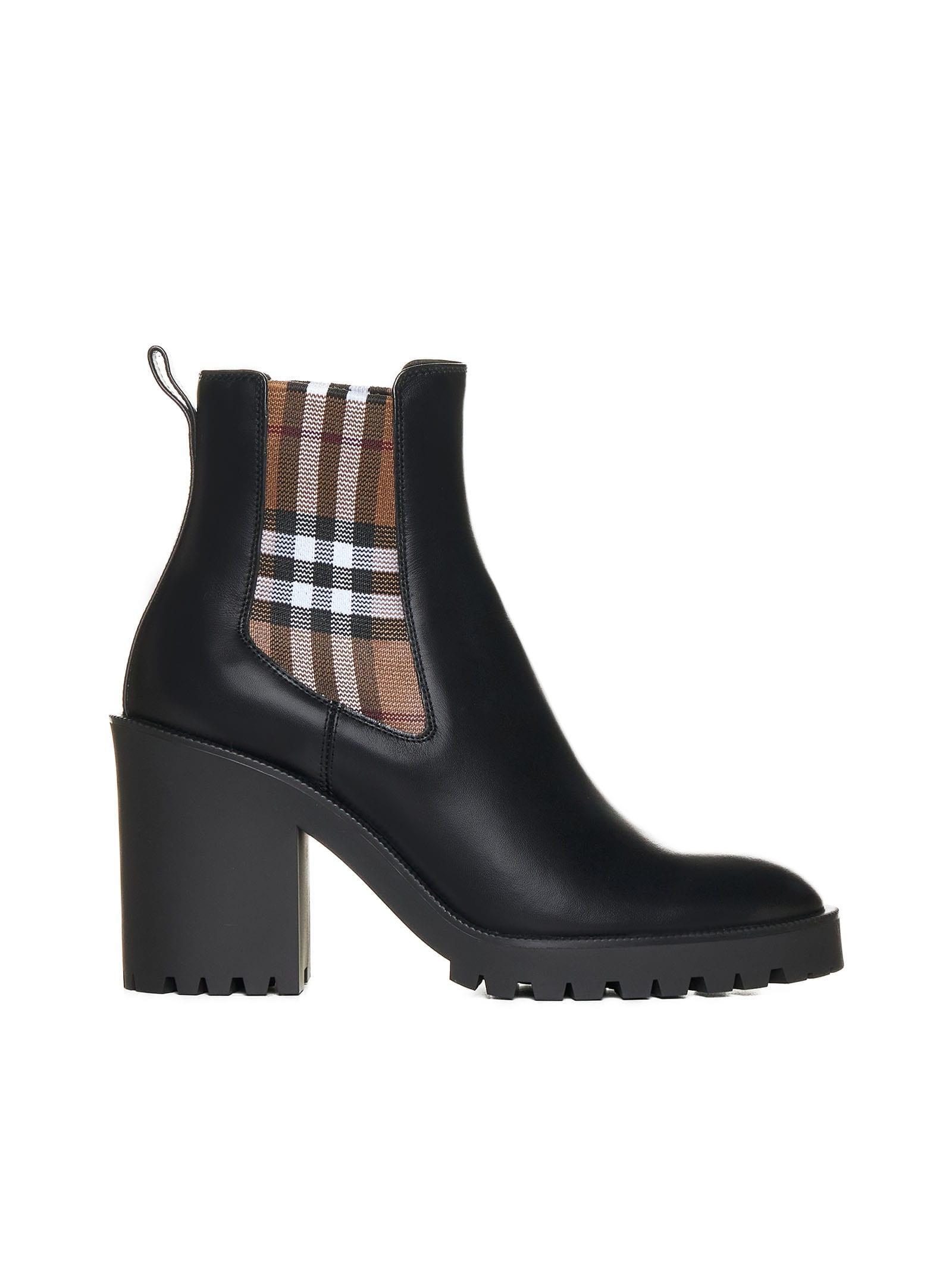 Burberry Boots in Black | Lyst