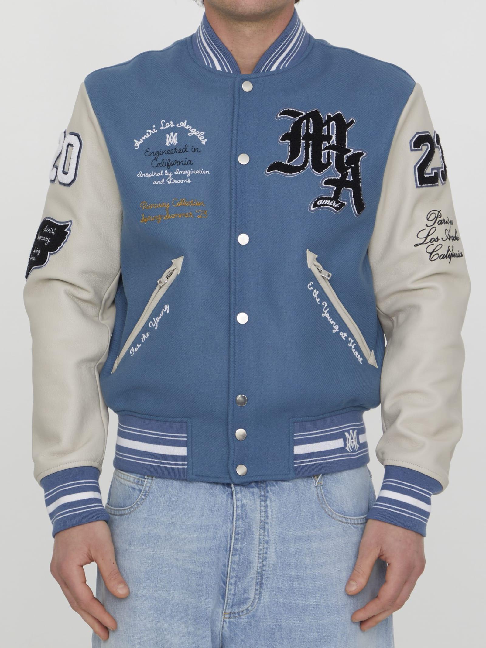 Amiri Varsity Jacket in Blue for Men | Lyst