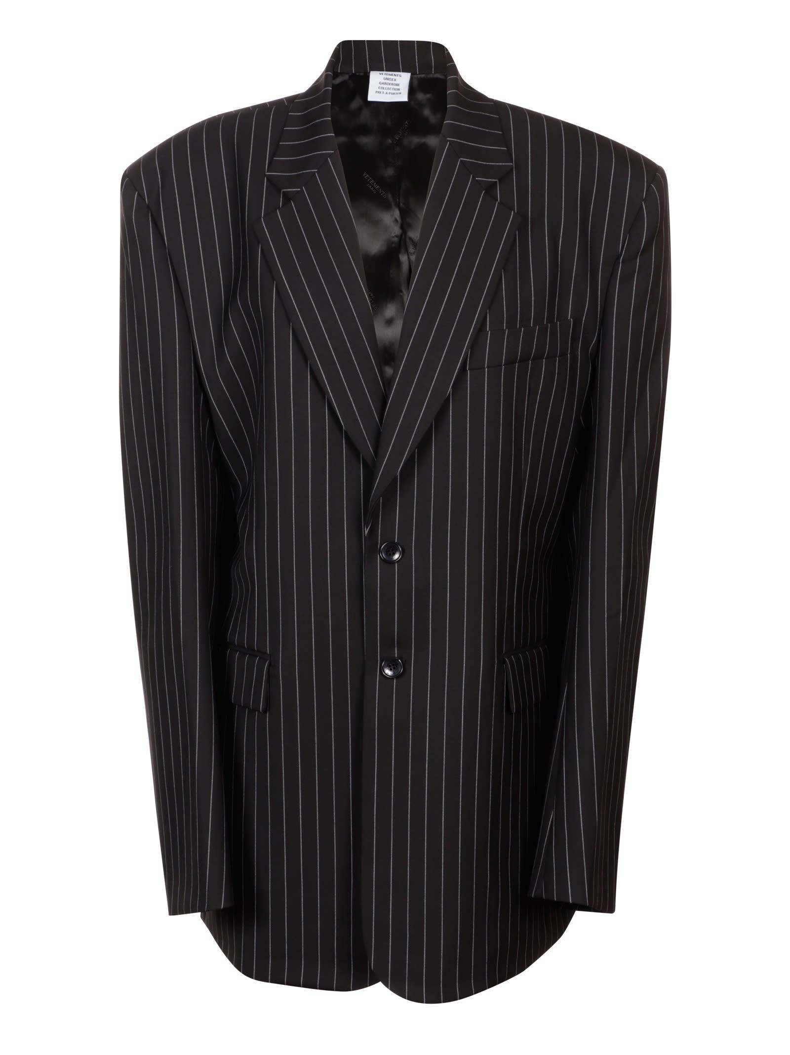 VETEMENTS single-breasted blazer - Black
