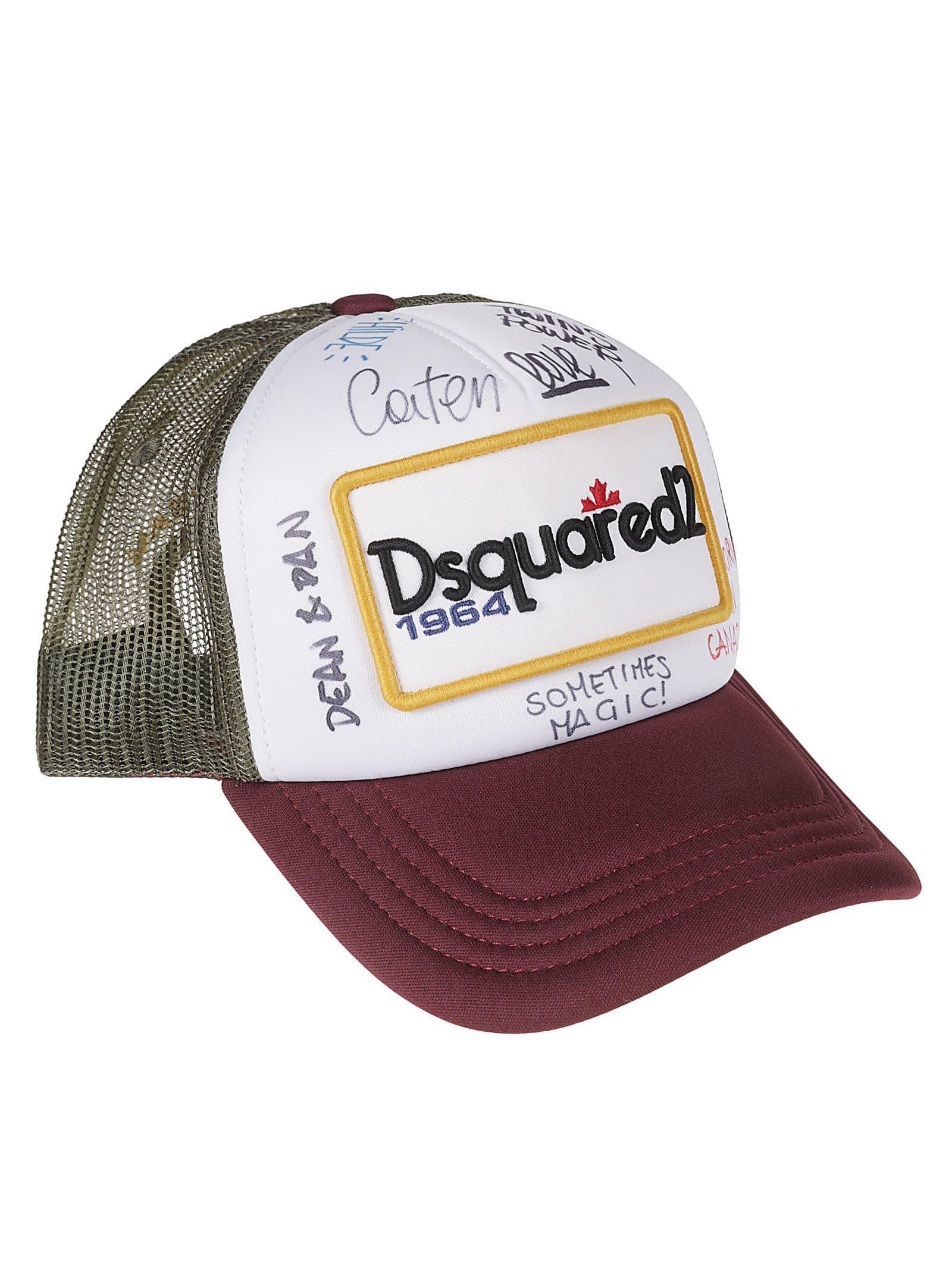 DSquared² Logo Patch Mesh Cap for Men | Lyst