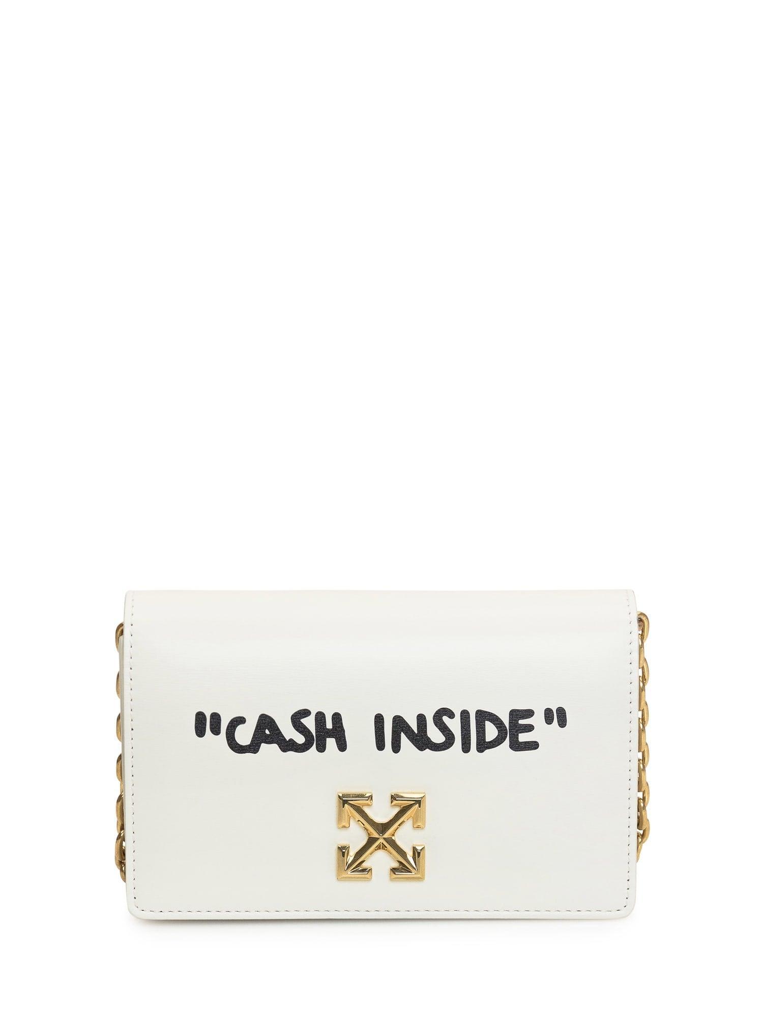 Off-White c/o Virgil Abloh Jitney Cash Inside Bag in White