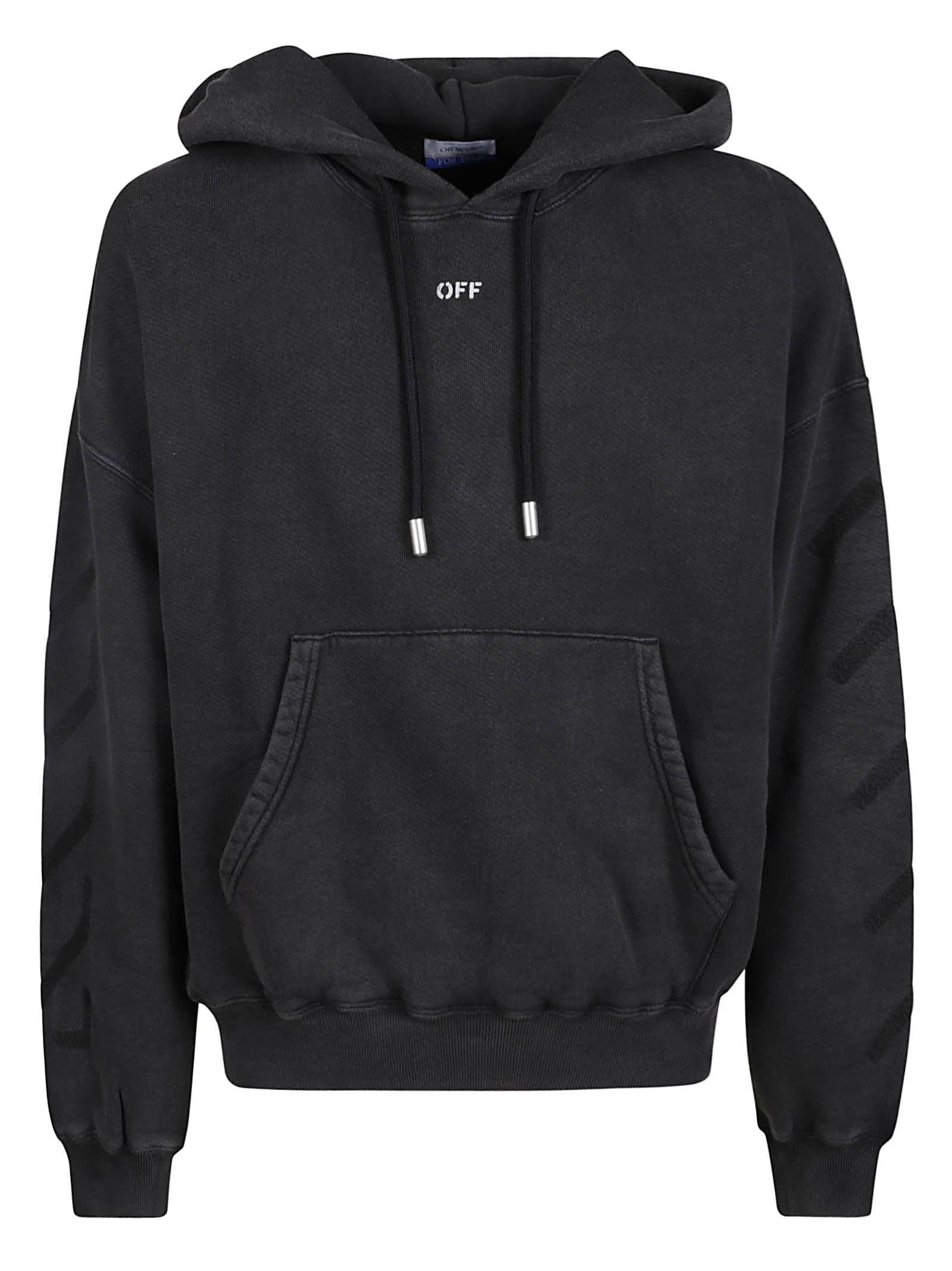 Off white oversize hoodie sales