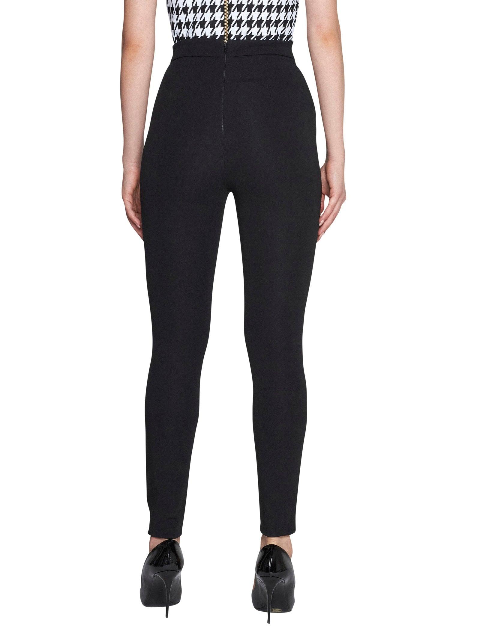 Slacks and Chinos Skinny trousers Save 52% Balmain Synthetic Hw 6btn Jersey Stretch Skinny Pants in Black Womens Clothing Trousers 
