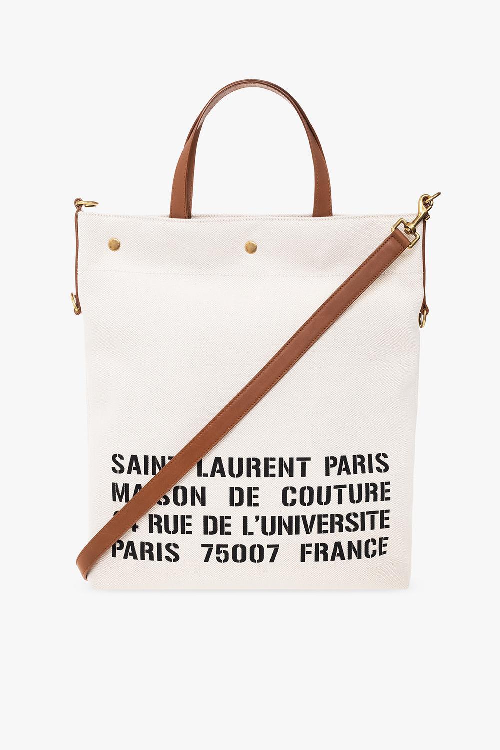 Saint Laurent 'universite' Shopper Bag in White for Men | Lyst