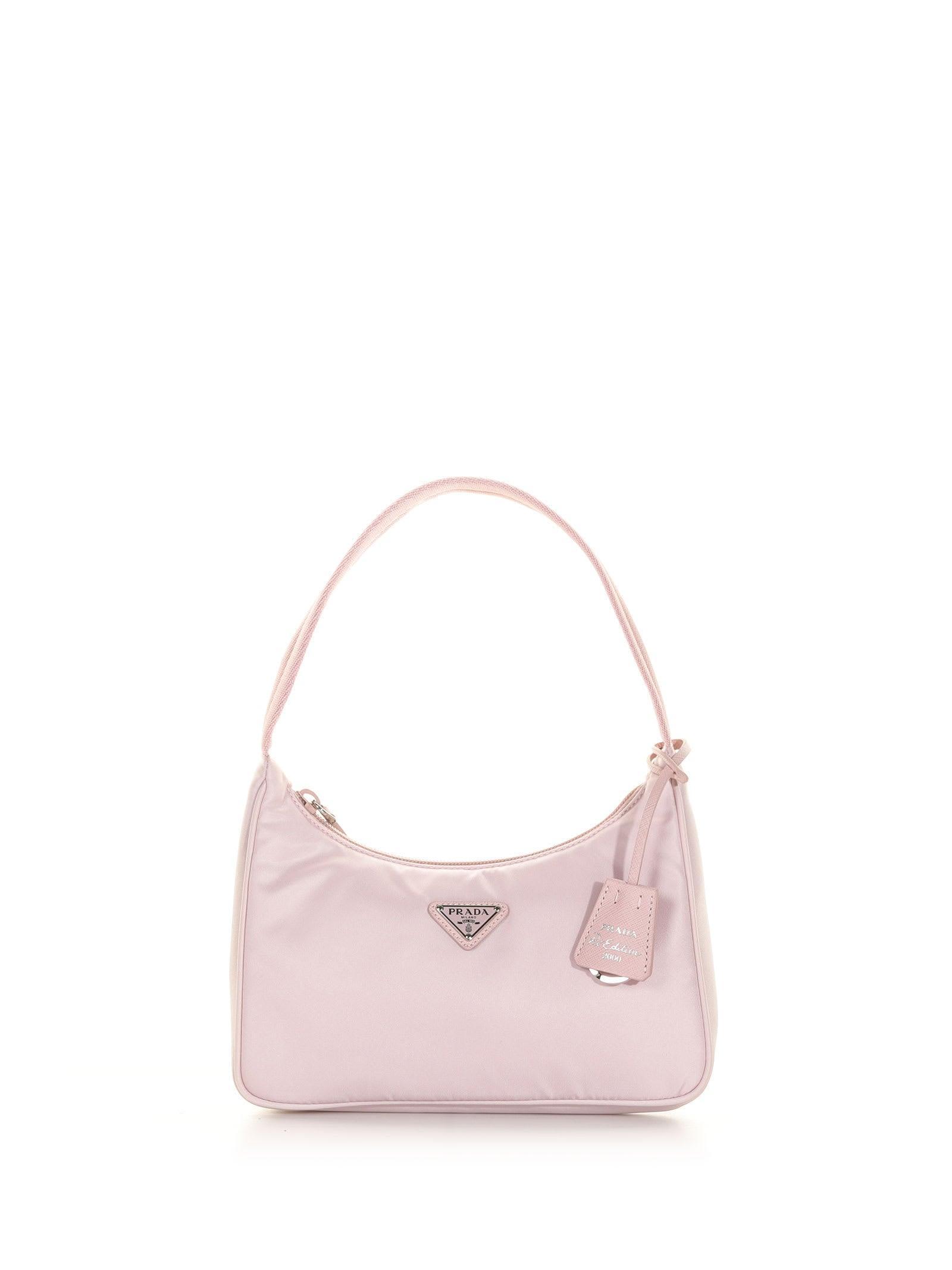Alabaster Pink Prada Re-edition 2005 Printed Re-nylon Bag