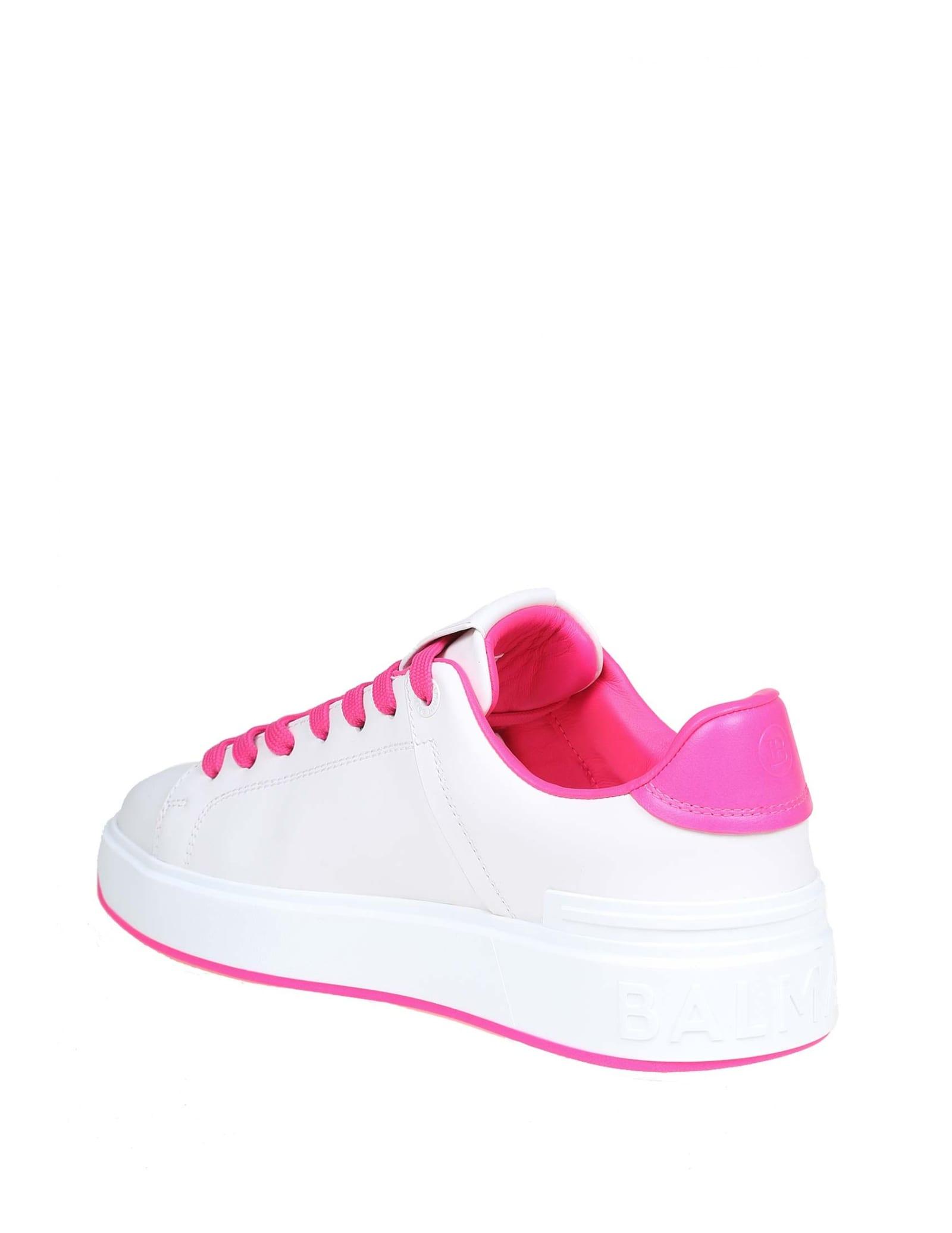 pink balmain sneakers