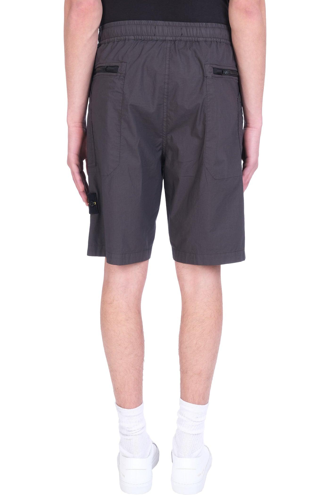 Stone Island Shorts In Cotton in Grey (Gray) for Men - Save 42% | Lyst