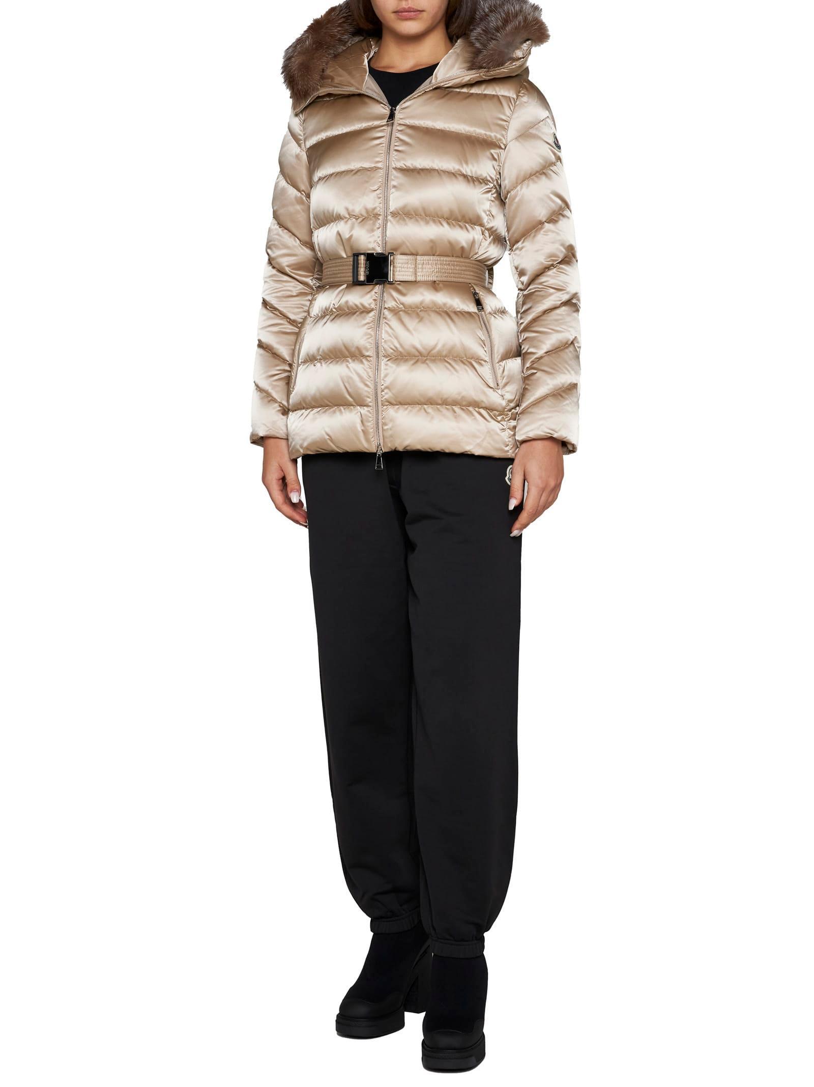 Moncler Cupidone Quilted Nylon Down Jacket in Natural | Lyst