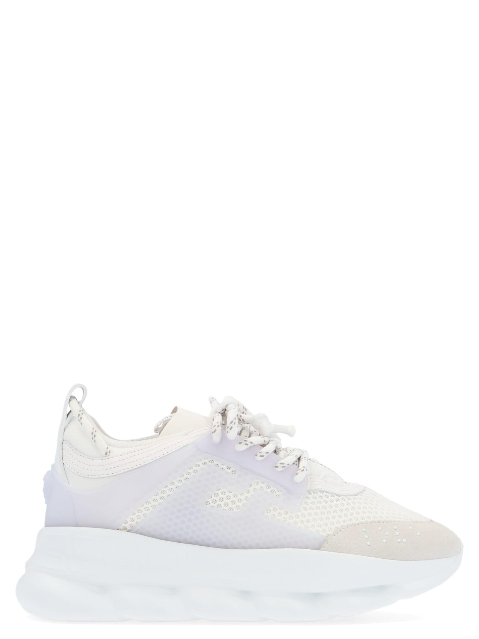 Versace 'chain Reaction' Sneakers in White | Lyst