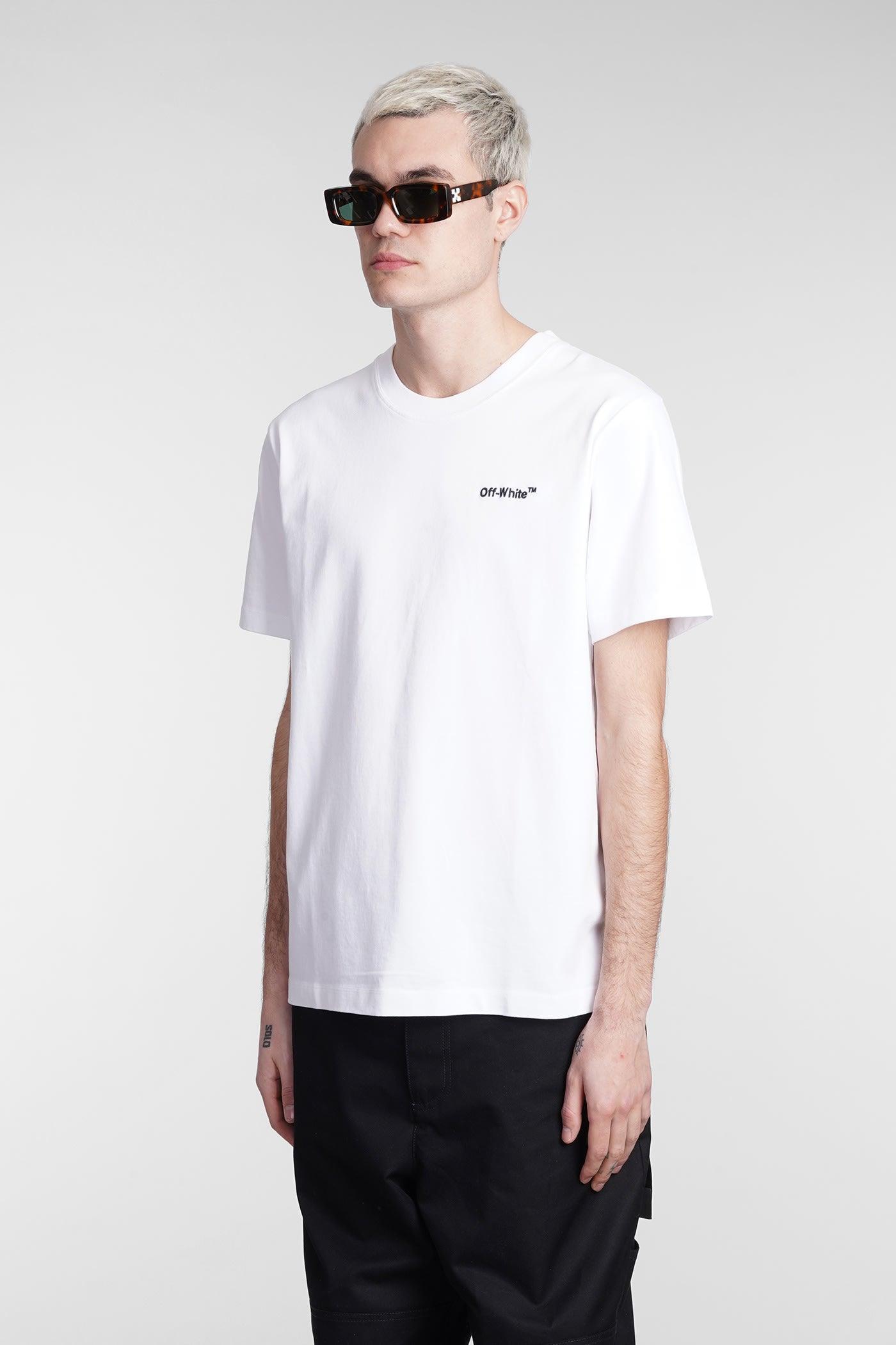 Off-White c/o Virgil Abloh Graffiti White Puppet Double Layer L/s T-shirt  In White/multi for Men