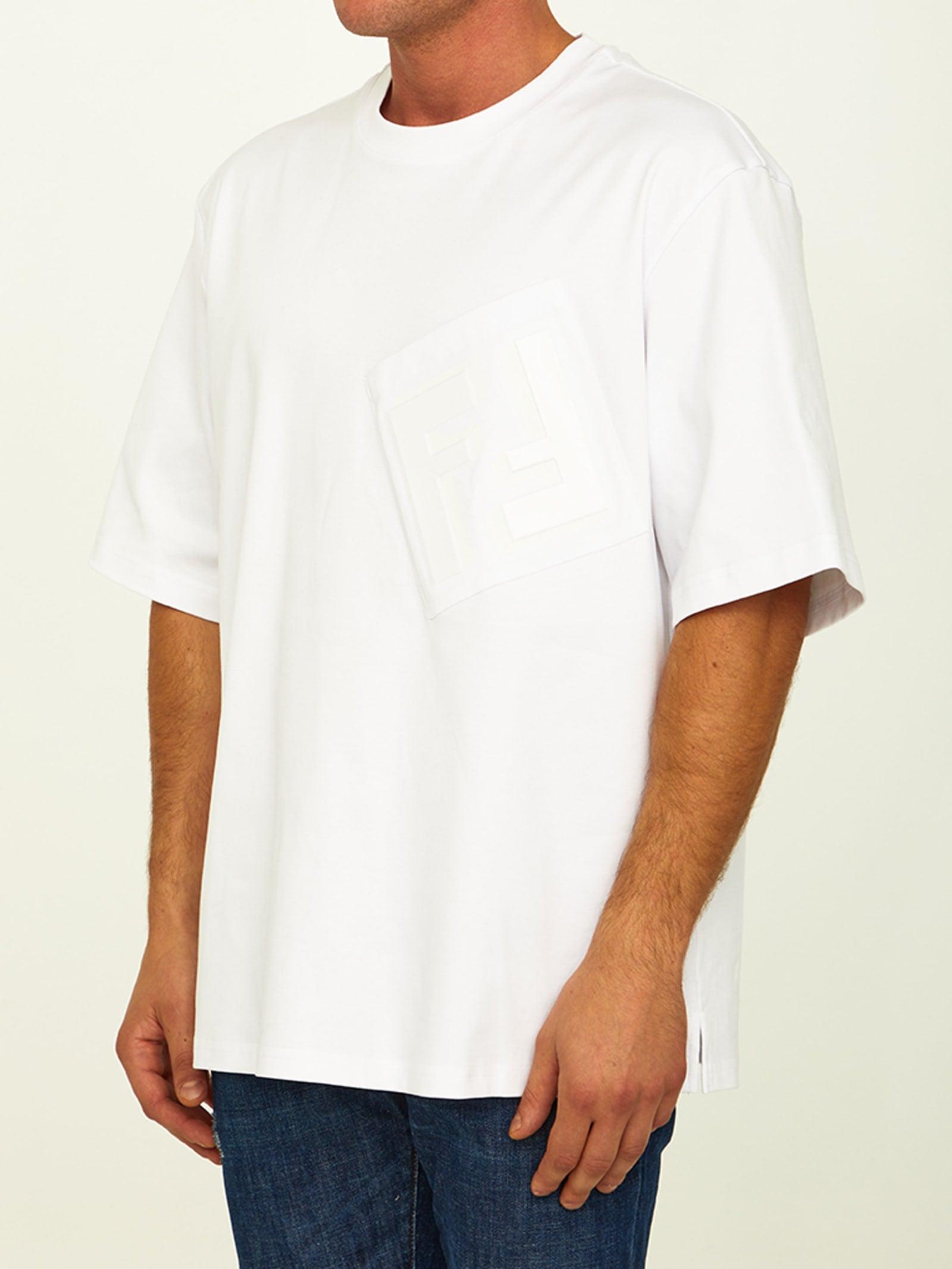 Fendi Jersey T-shirt in White for Men | Lyst