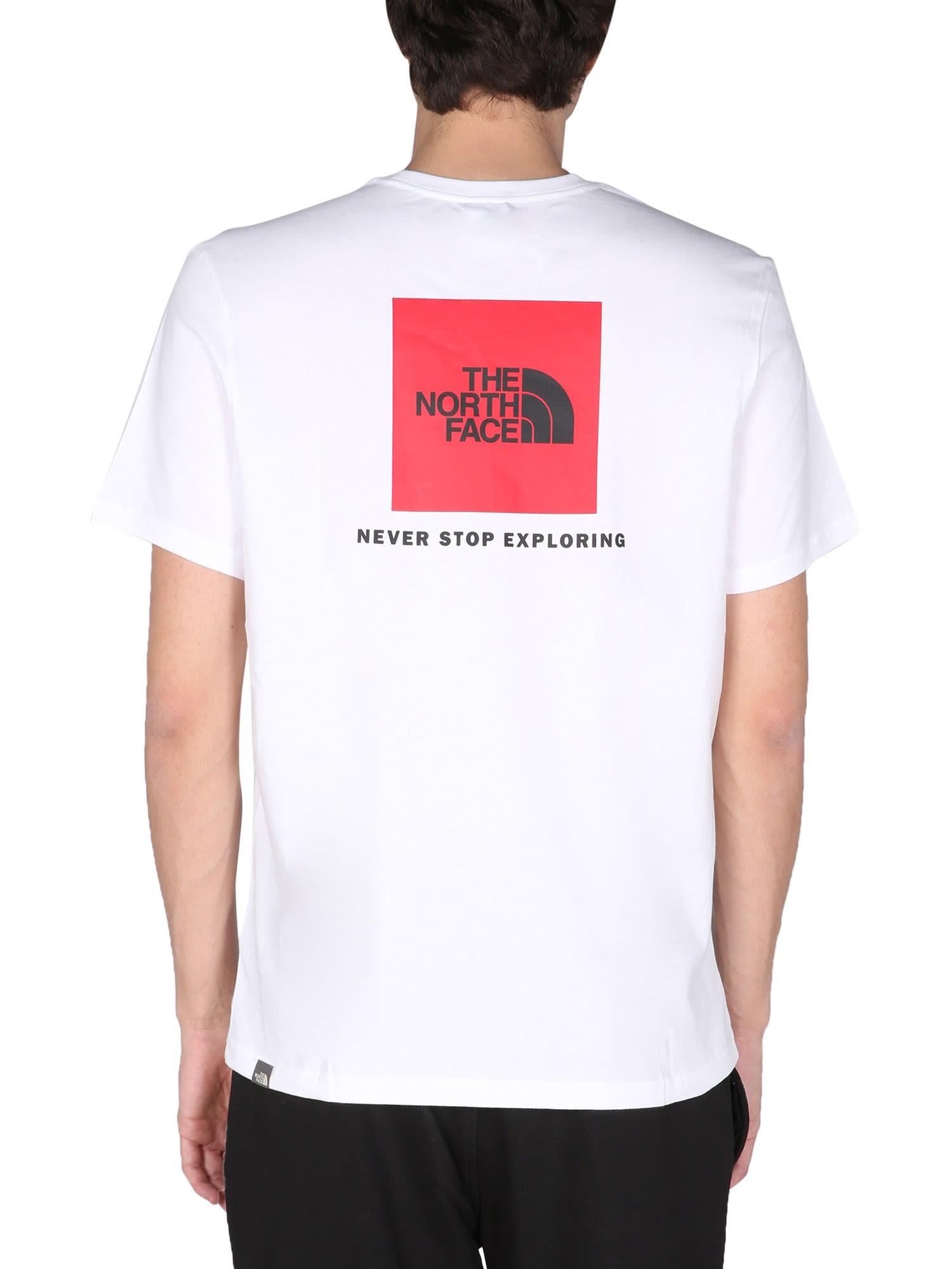 The North Face Cotton Reaxion Redbox T-shirt - Men in White for Men | Lyst