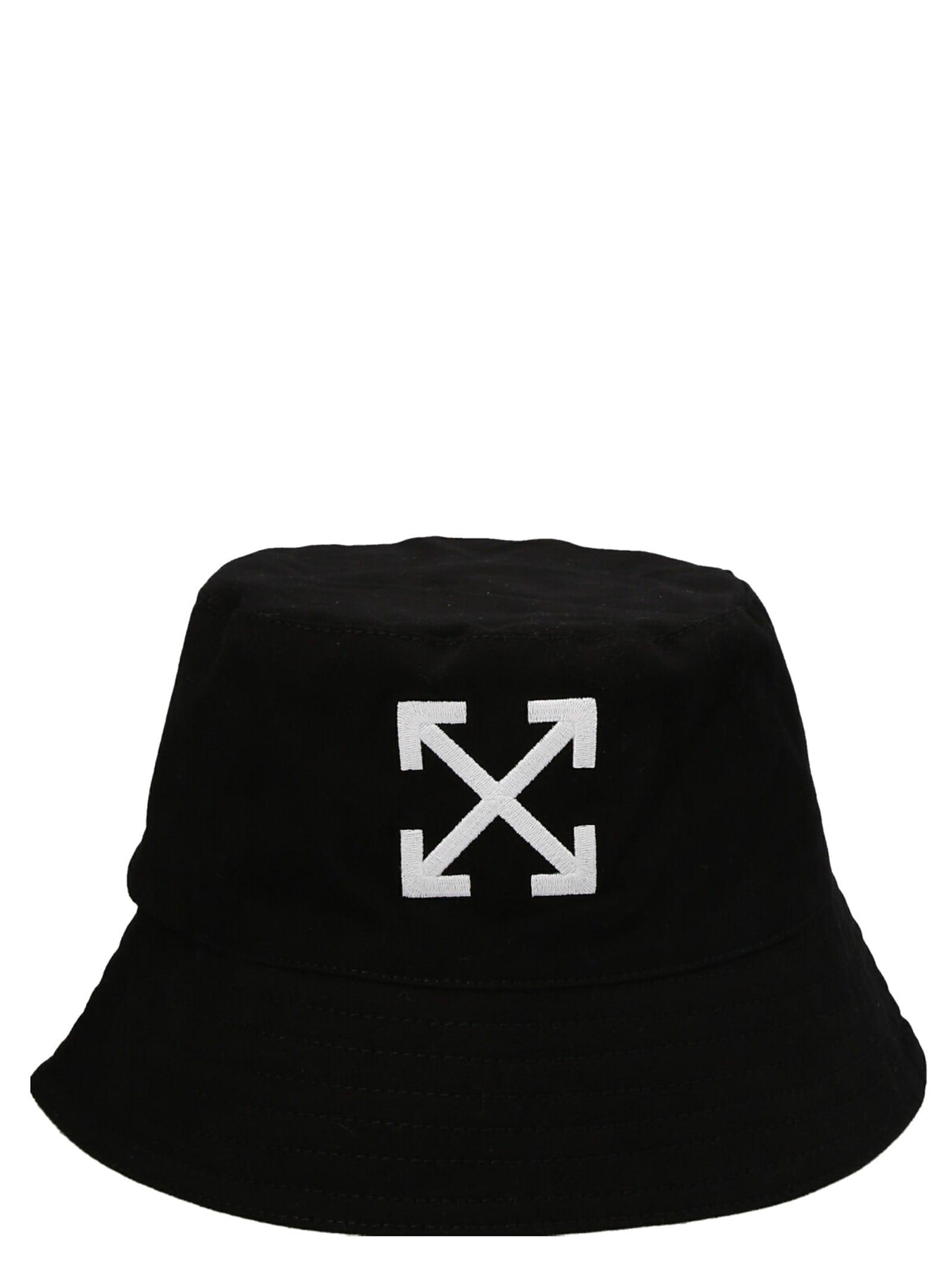 Off-White c/o Virgil Abloh Arrow Bucket Hat in Black for Men | Lyst