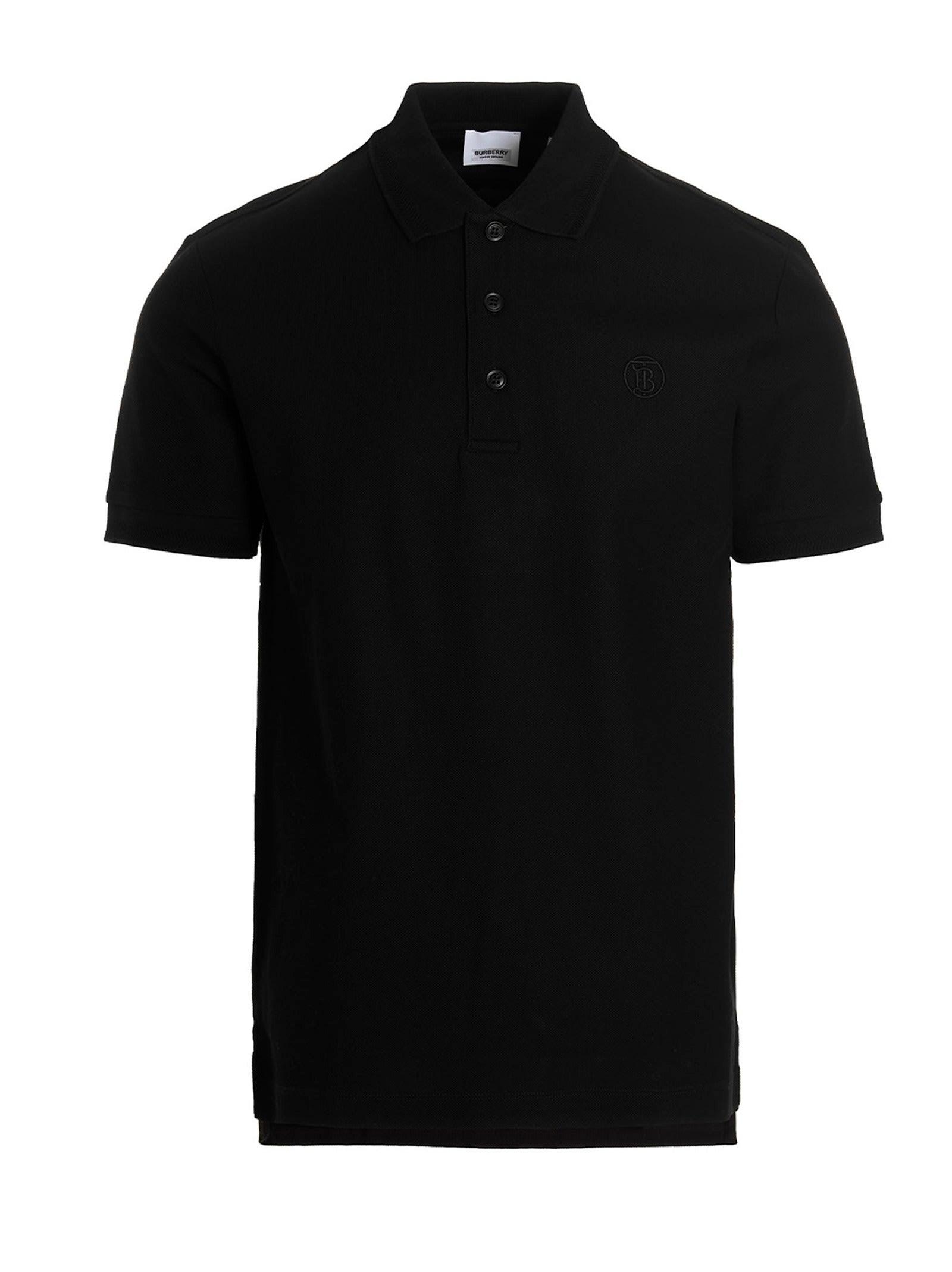 Burberry Eddie Polo Shirt in Black for Men | Lyst