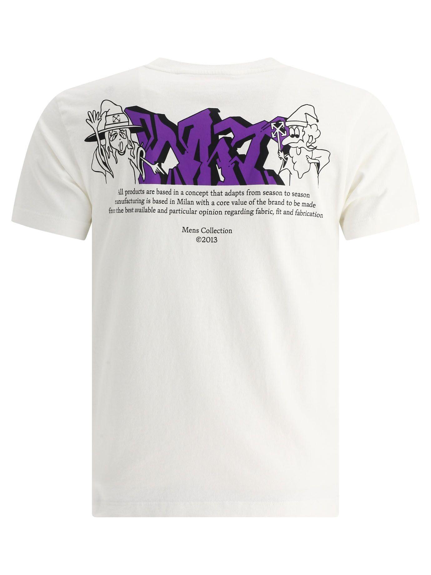 Off-White c/o Virgil Abloh wizard Graffiti T-shirt in White for Men