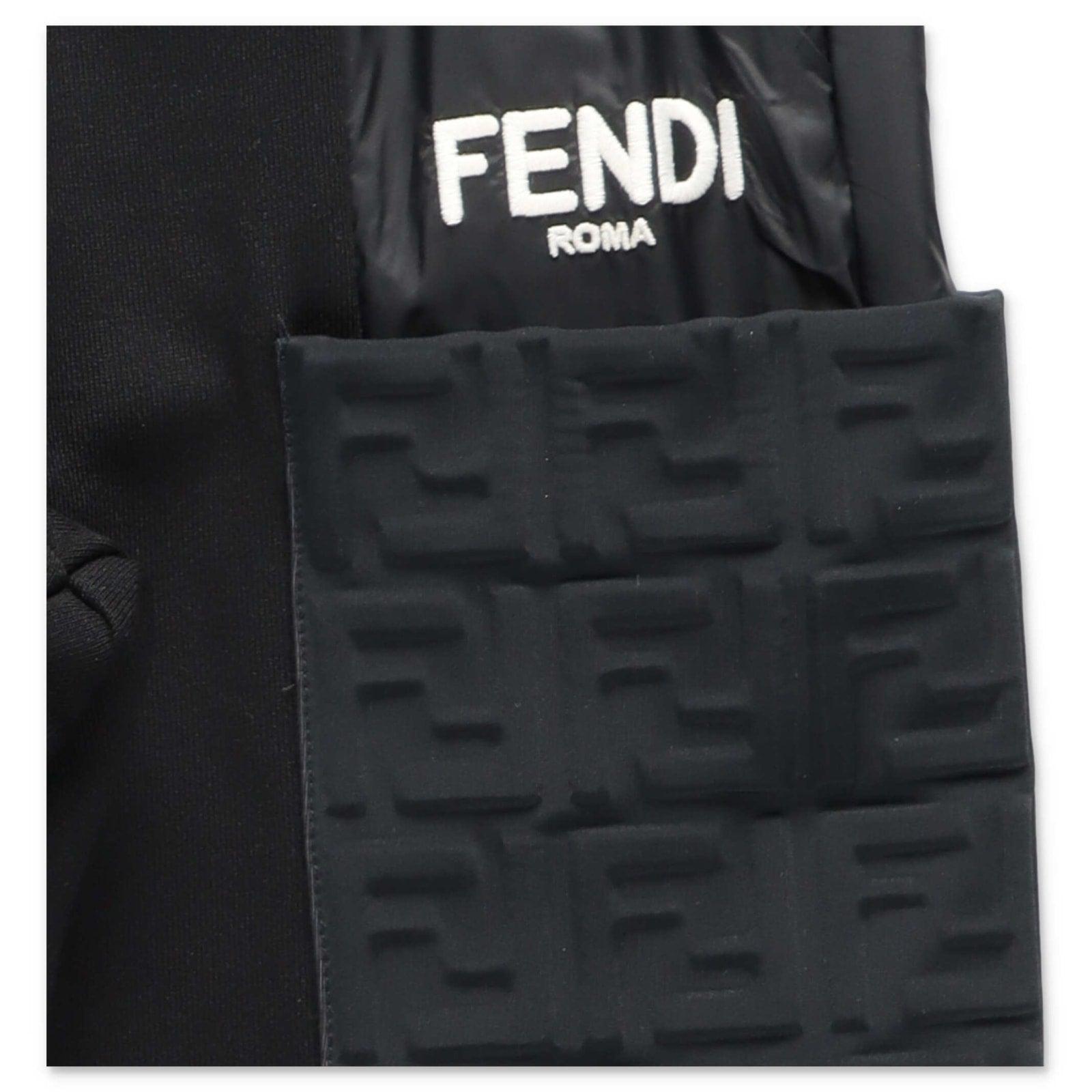 Fendi Synthetic Pantaloni Neri In Felpa Di Cotone E Nylon in Nero (Black)  for Men | Lyst