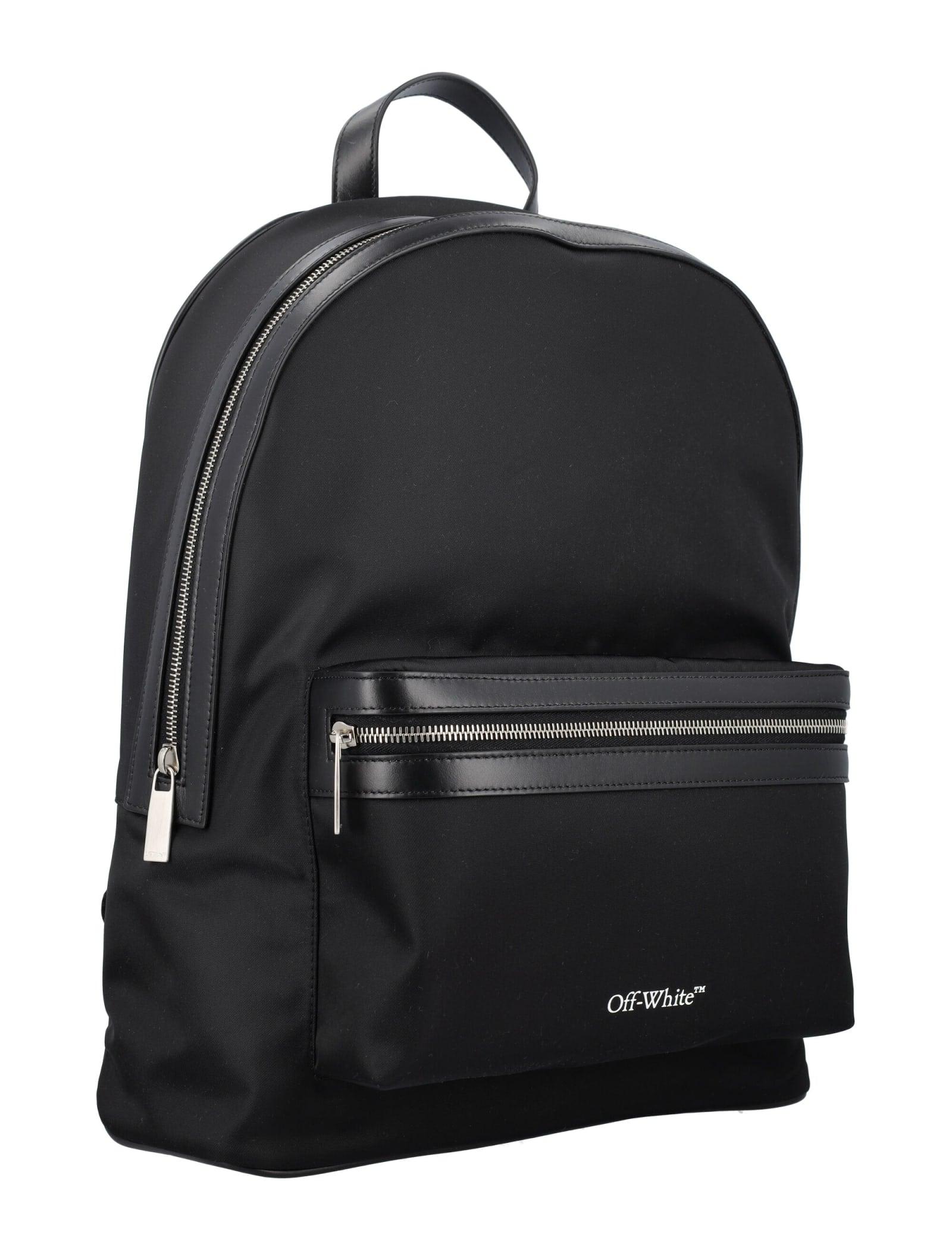 Core round nylon backpack - Off-White - Men